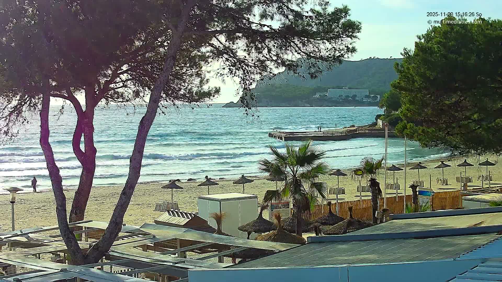 Paguera,  Tora Beach West View Live Cam - Mallorca, Balearic Islands, Spain