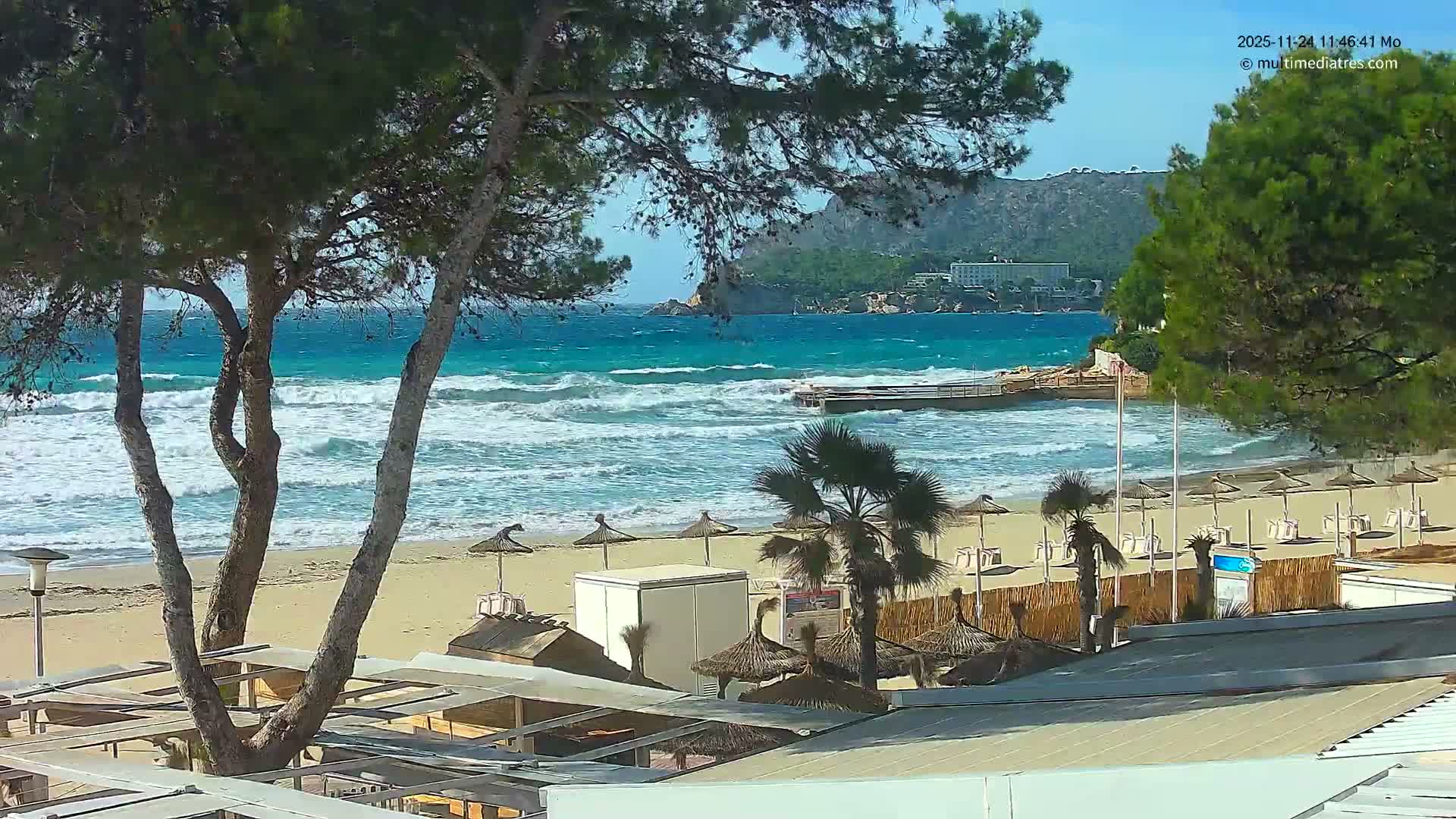 Paguera,  Tora Beach West View Live Cam - Mallorca, Balearic Islands, Spain