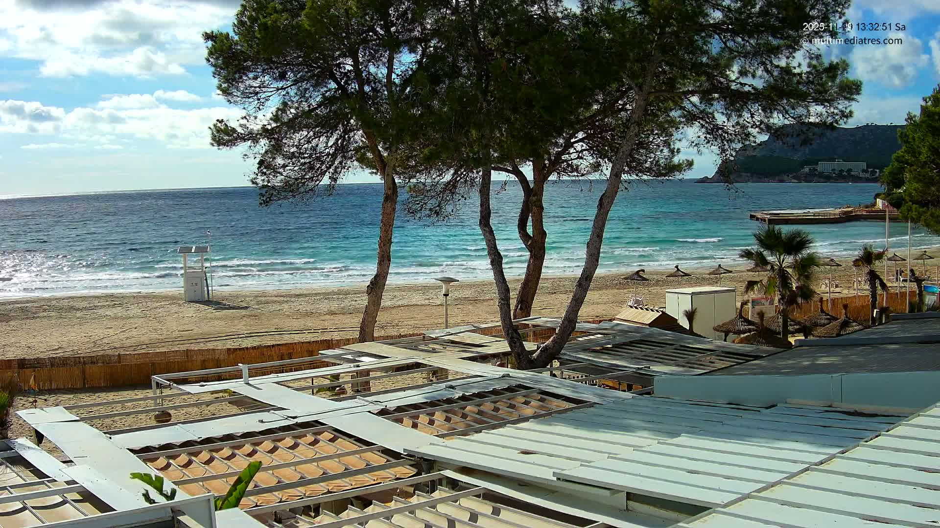 Paguera,  Tora Beach West View Live Cam - Mallorca, Balearic Islands, Spain