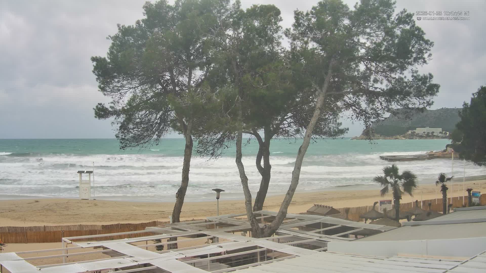 Paguera,  Tora Beach West View Live Cam - Mallorca, Balearic Islands, Spain