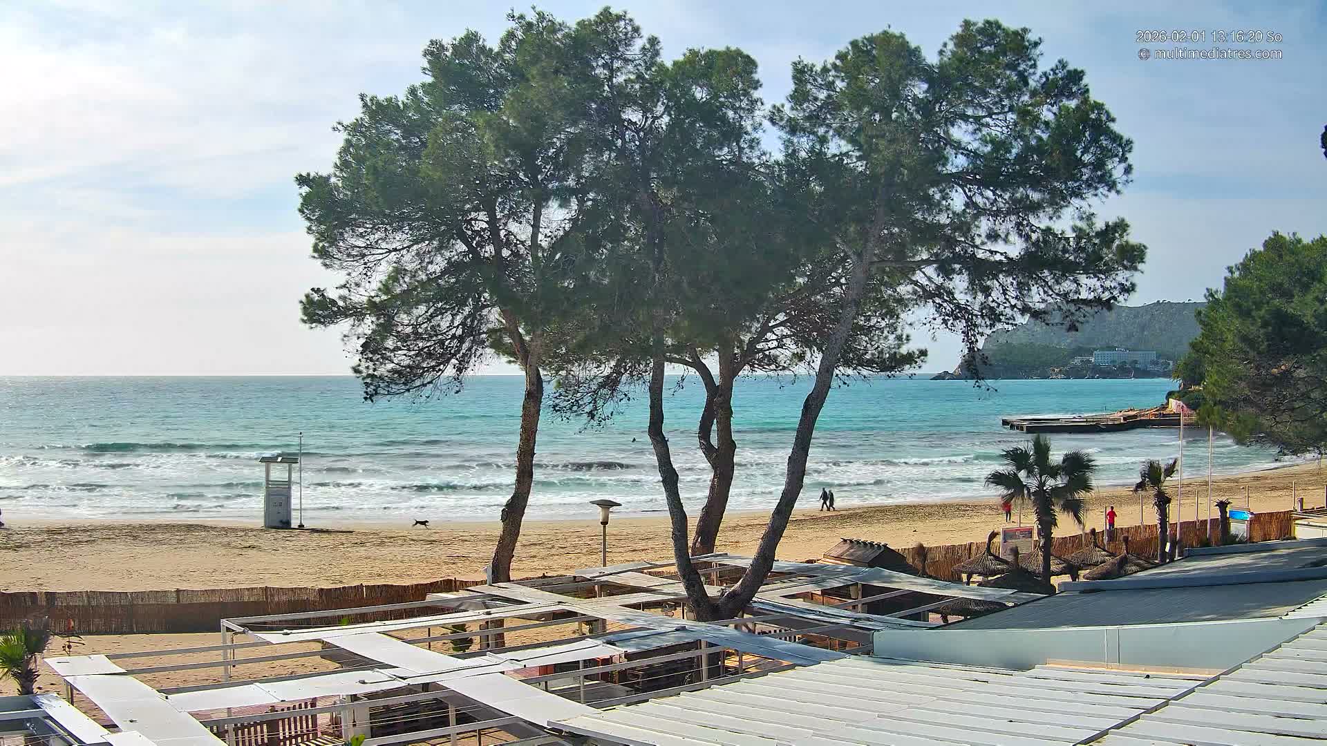 Paguera,  Tora Beach West View Live Cam - Mallorca, Balearic Islands, Spain