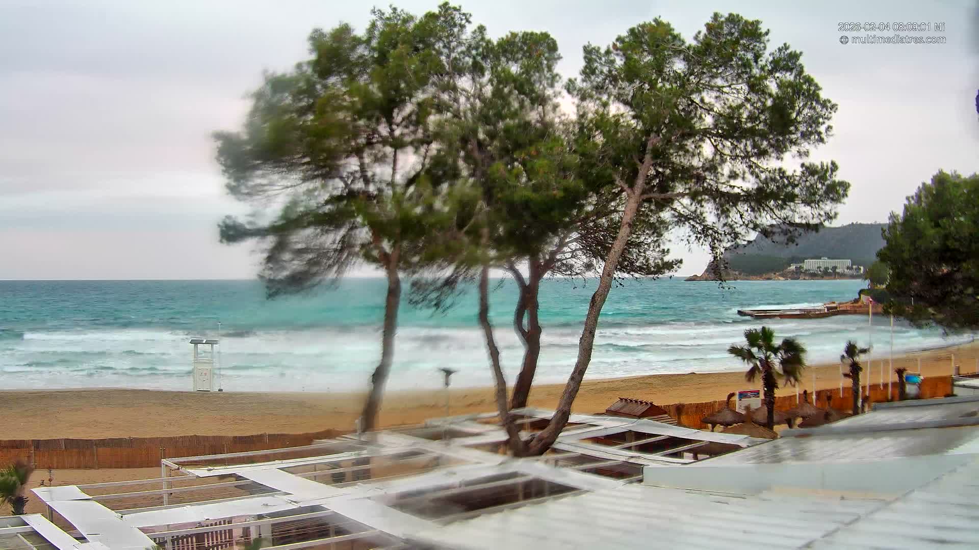 Paguera,  Tora Beach West View Live Cam - Mallorca, Balearic Islands, Spain