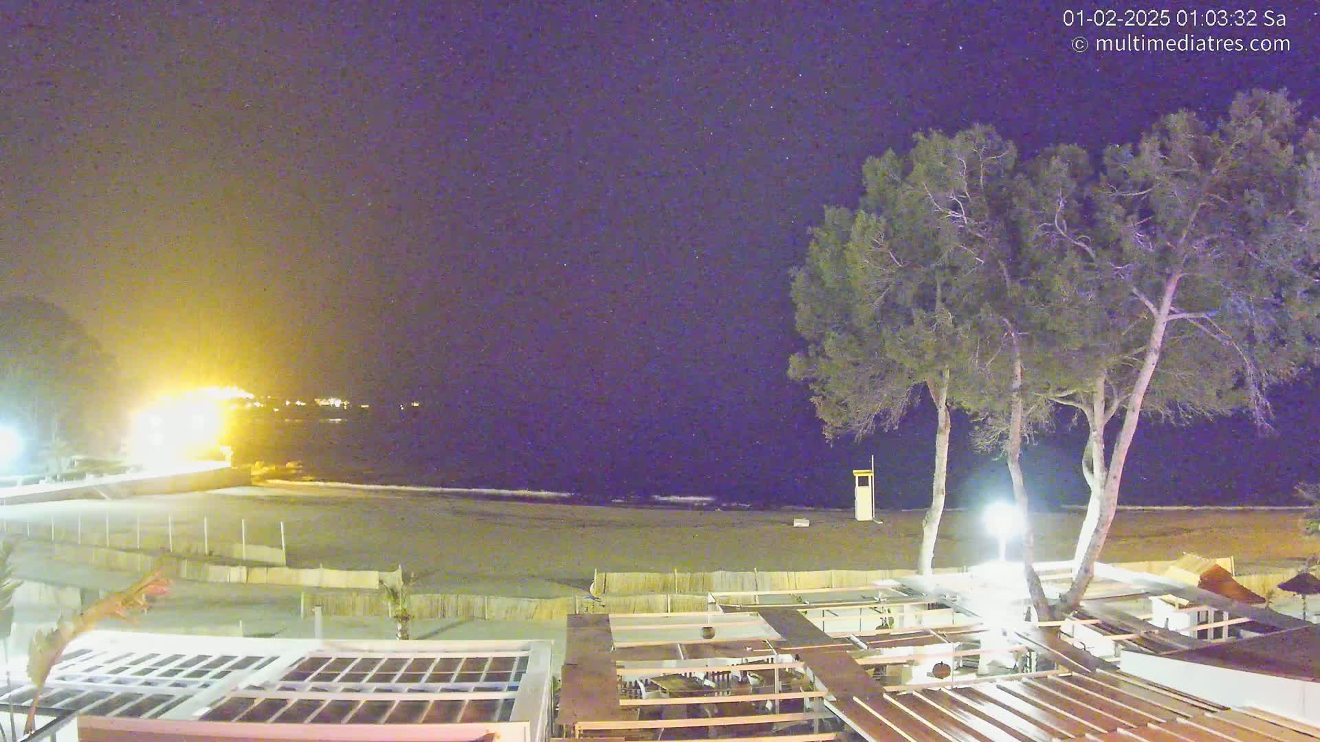 Mallorca, Peguera Beach by Mar y Mar Restaurant Live Cam - Balearic Islands, Spain