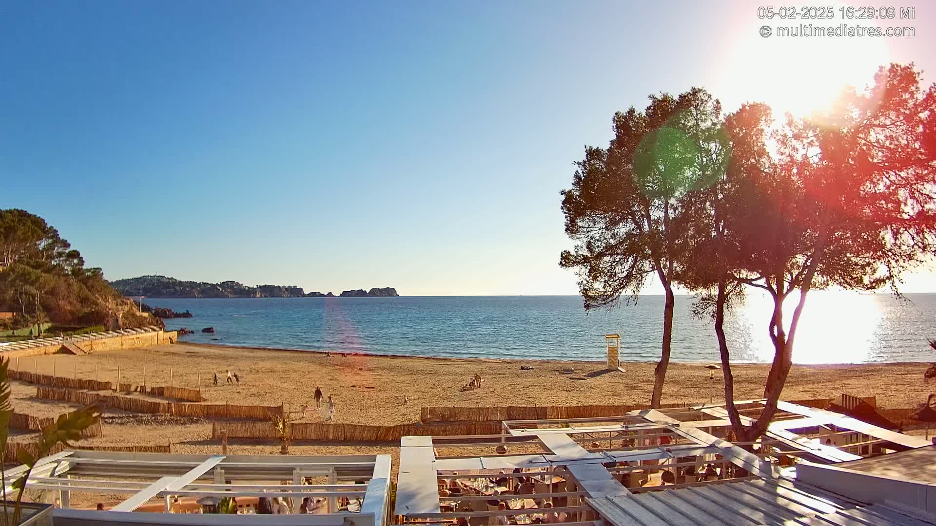 Mallorca, Peguera Beach by Mar y Mar Restaurant Live Cam - Balearic Islands, Spain