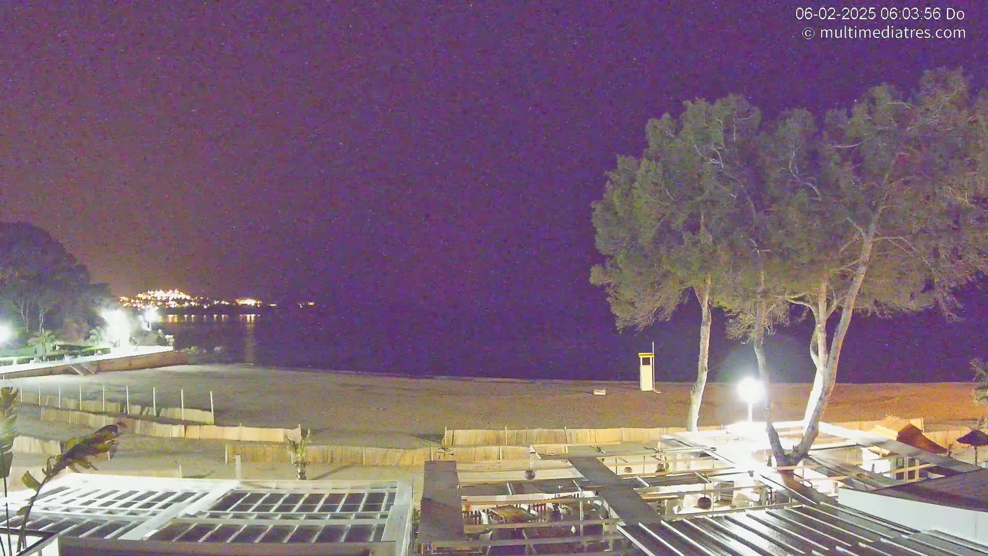 Mallorca, Peguera Beach by Mar y Mar Restaurant Live Cam - Balearic Islands, Spain