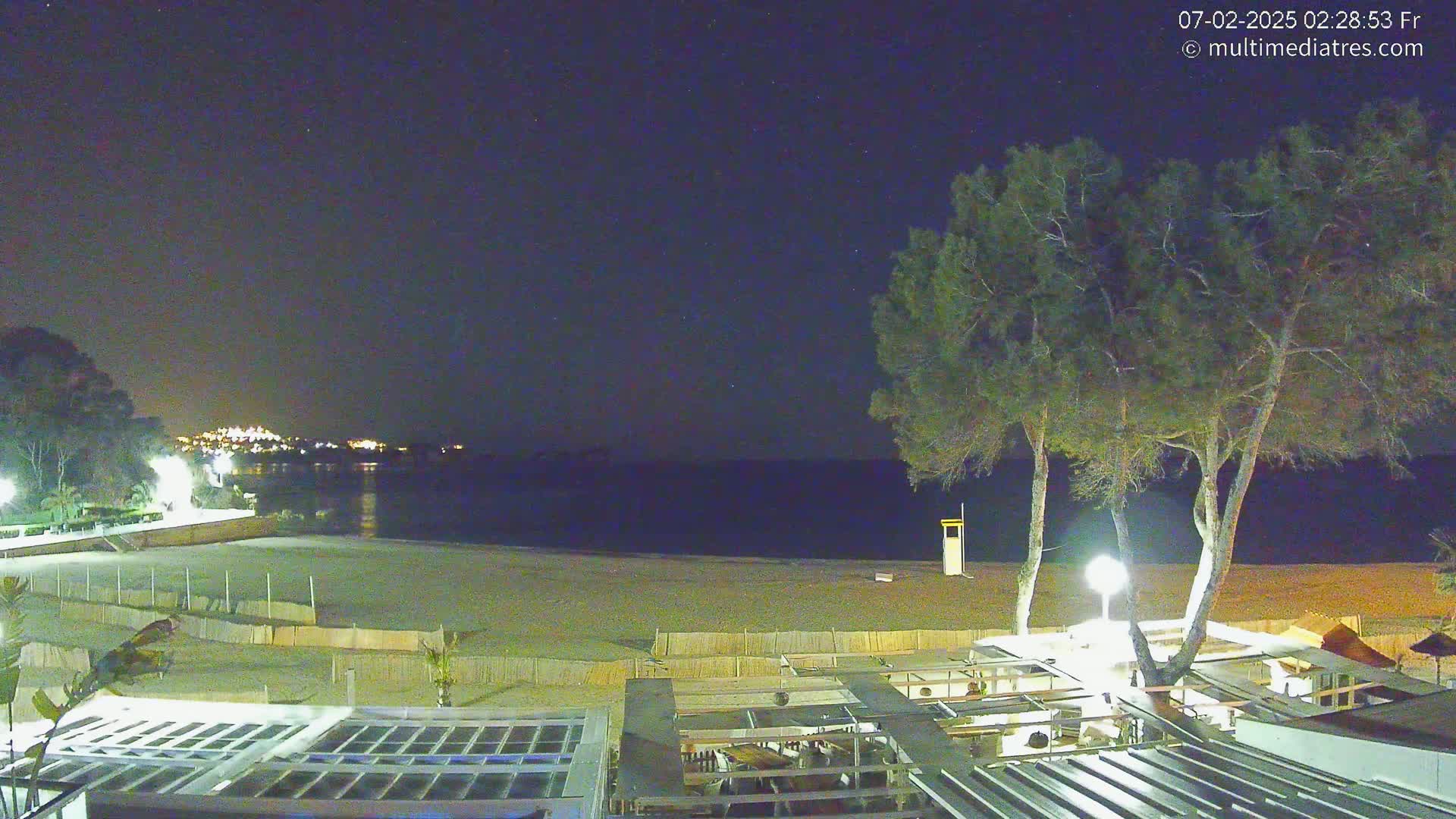 Mallorca, Peguera Beach by Mar y Mar Restaurant Live Cam - Balearic Islands, Spain