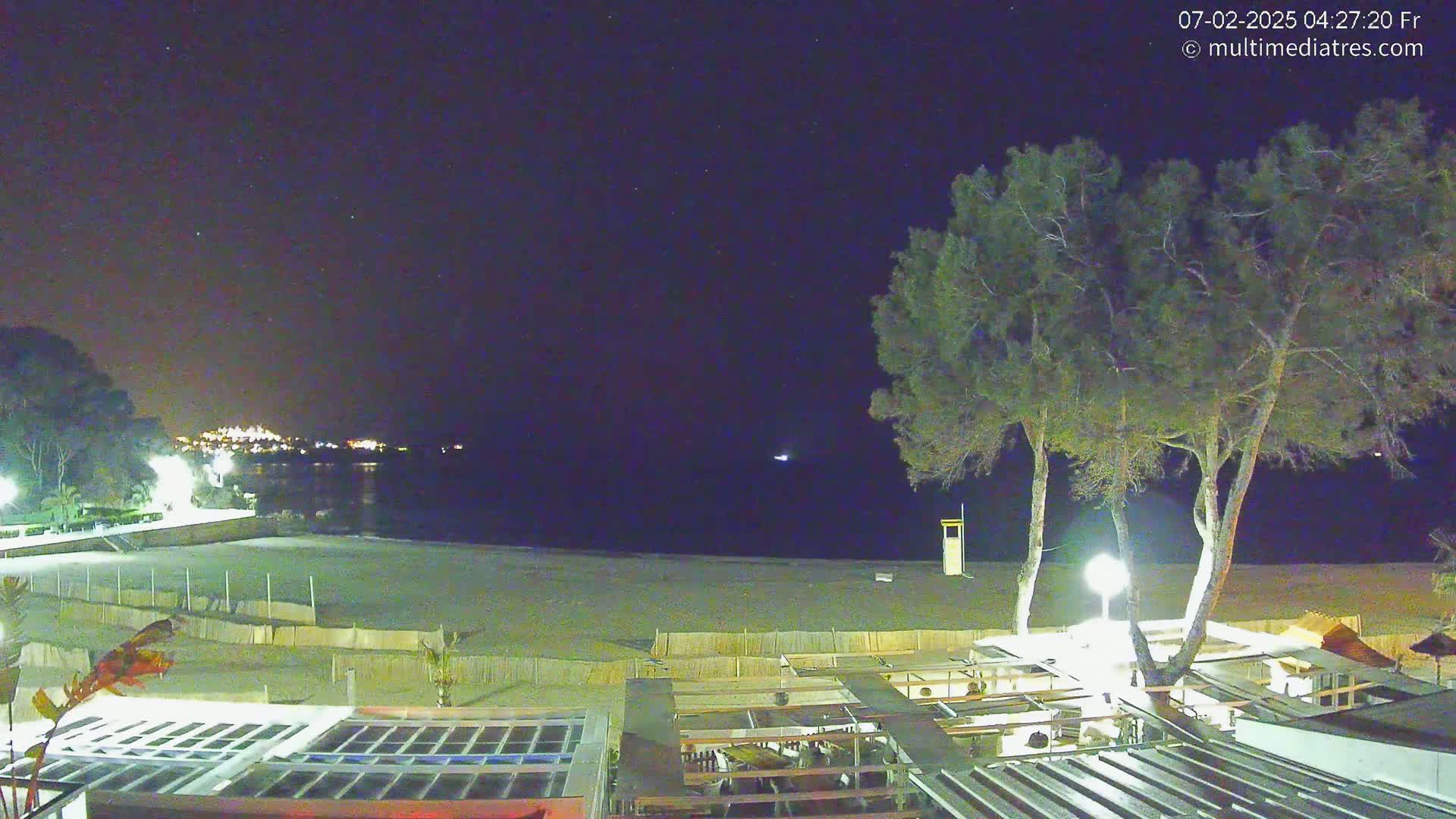 Mallorca, Peguera Beach by Mar y Mar Restaurant Live Cam - Balearic Islands, Spain