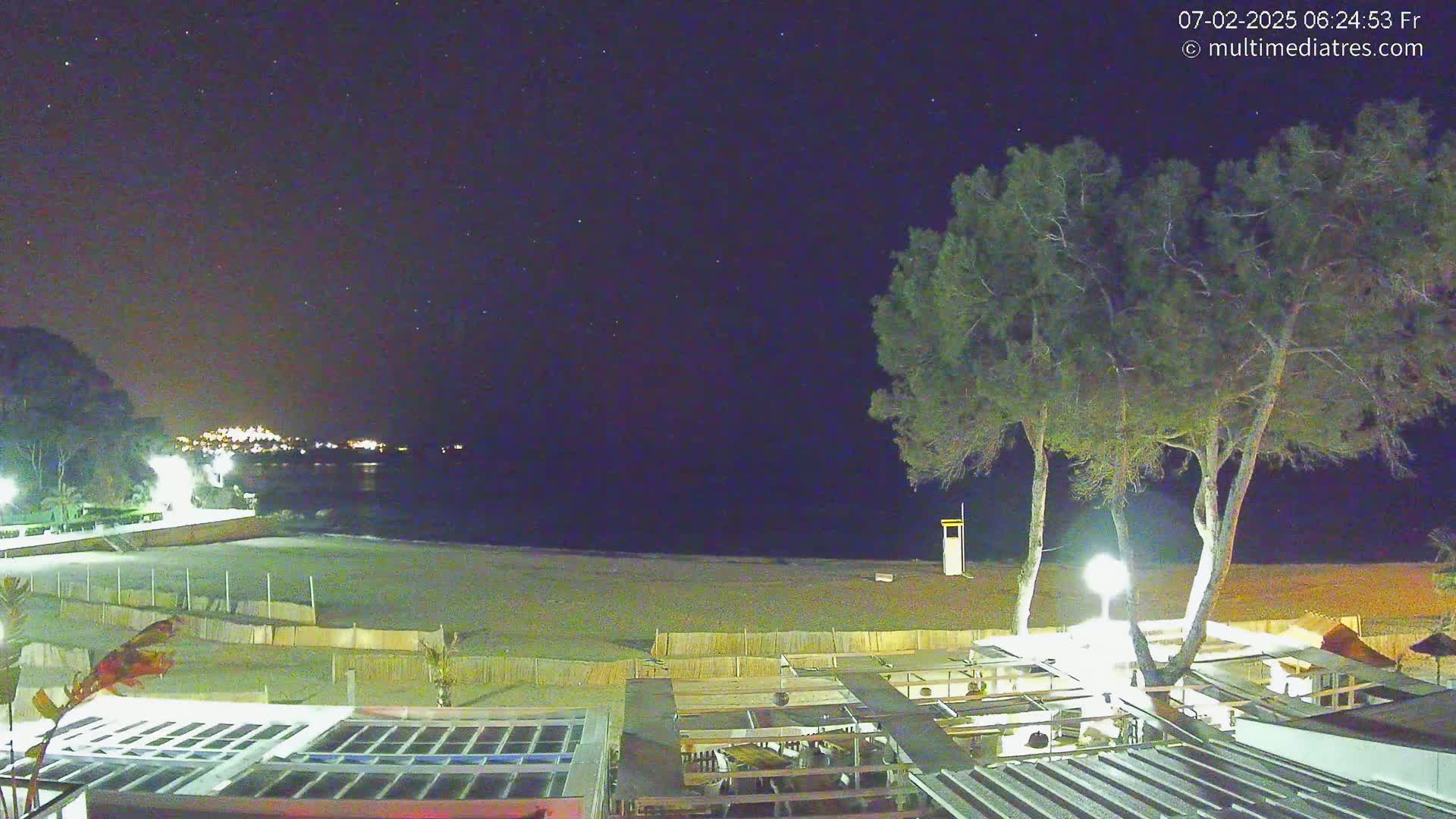 Mallorca, Peguera Beach by Mar y Mar Restaurant Live Cam - Balearic Islands, Spain