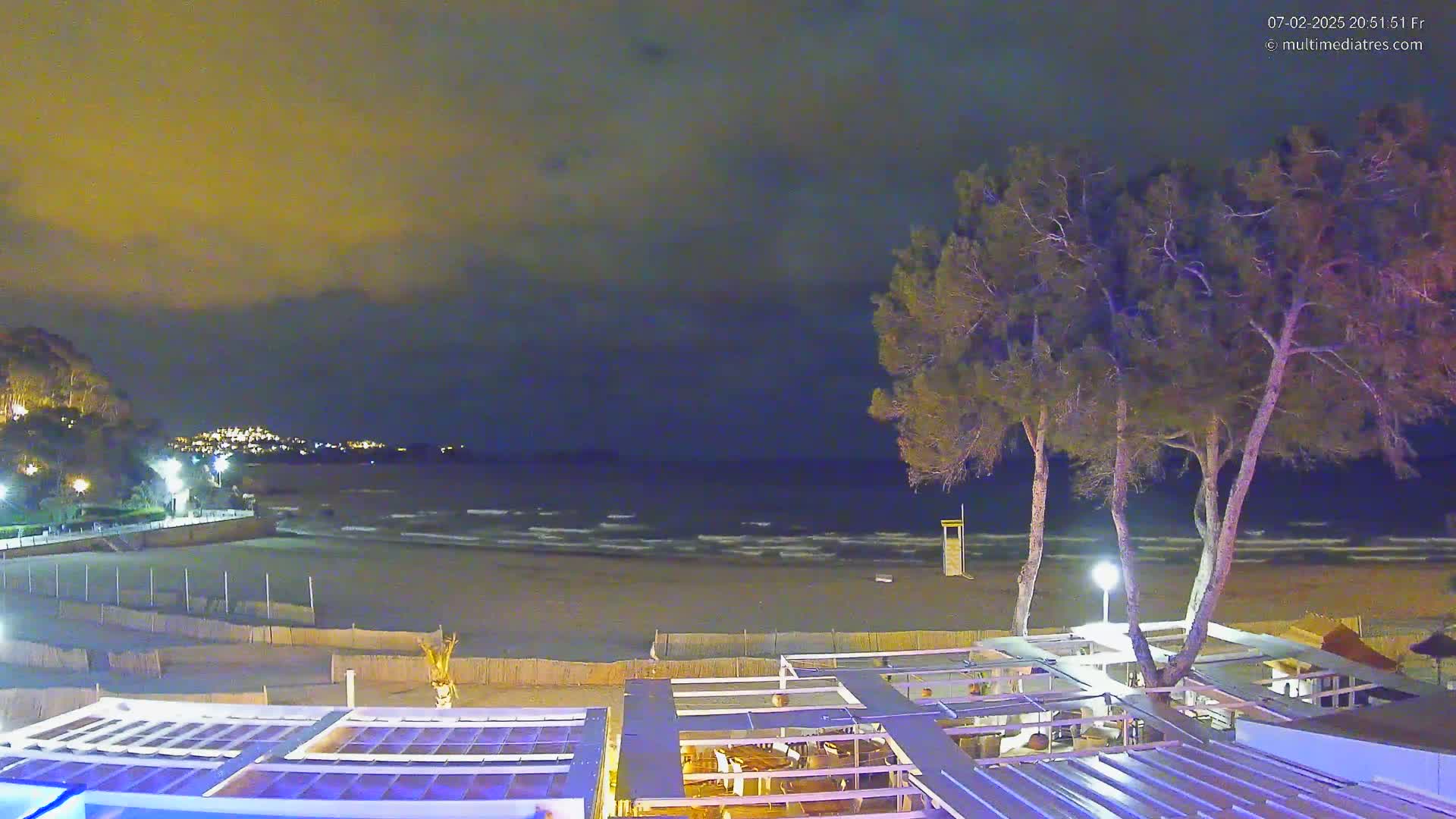 Mallorca, Peguera Beach by Mar y Mar Restaurant Live Cam - Balearic Islands, Spain