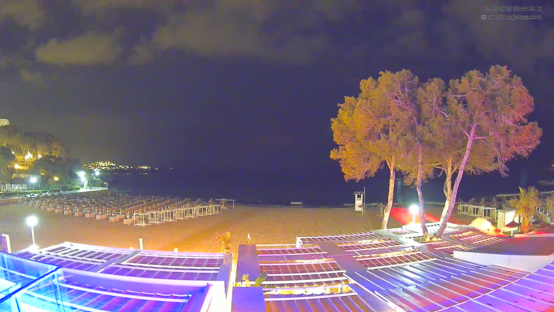 Paguera, Playa Tora Beach from Mar y Mar Restaurant Live Cam - Mallorca, Balearic Islands, Spain