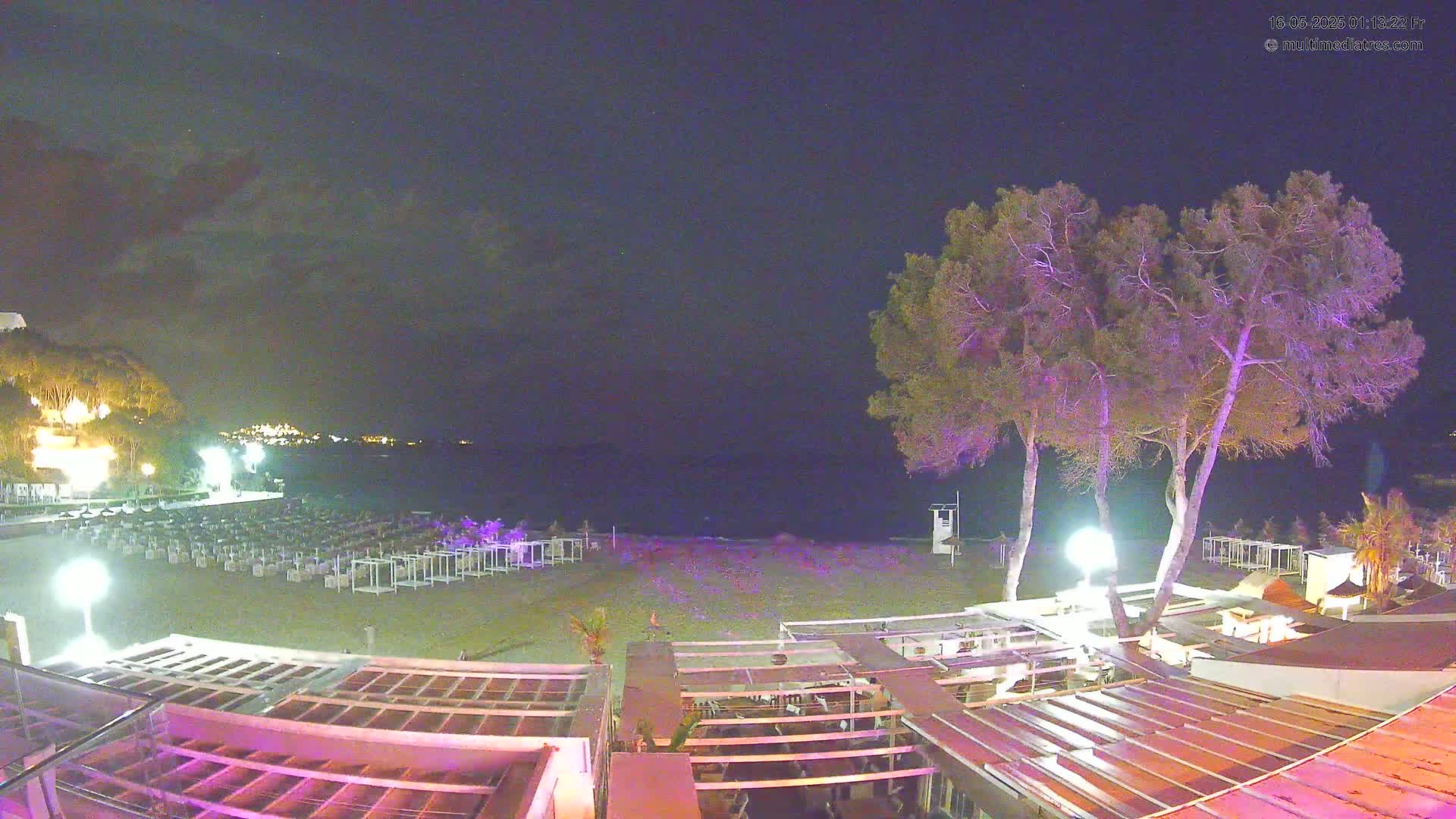 Paguera, Playa Tora Beach from Mar y Mar Restaurant Live Cam - Mallorca, Balearic Islands, Spain