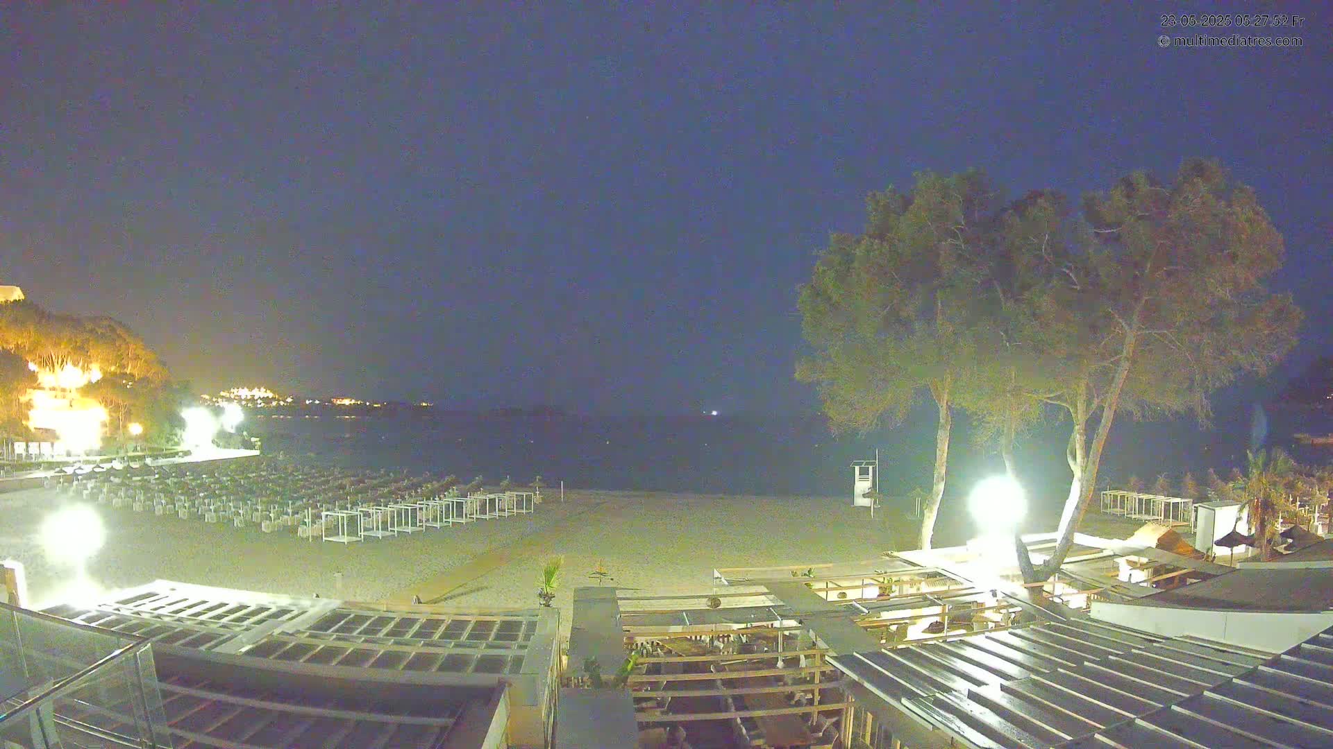 Mallorca, Peguera Beach by Mar y Mar Restaurant Live Cam - Balearic Islands, Spain