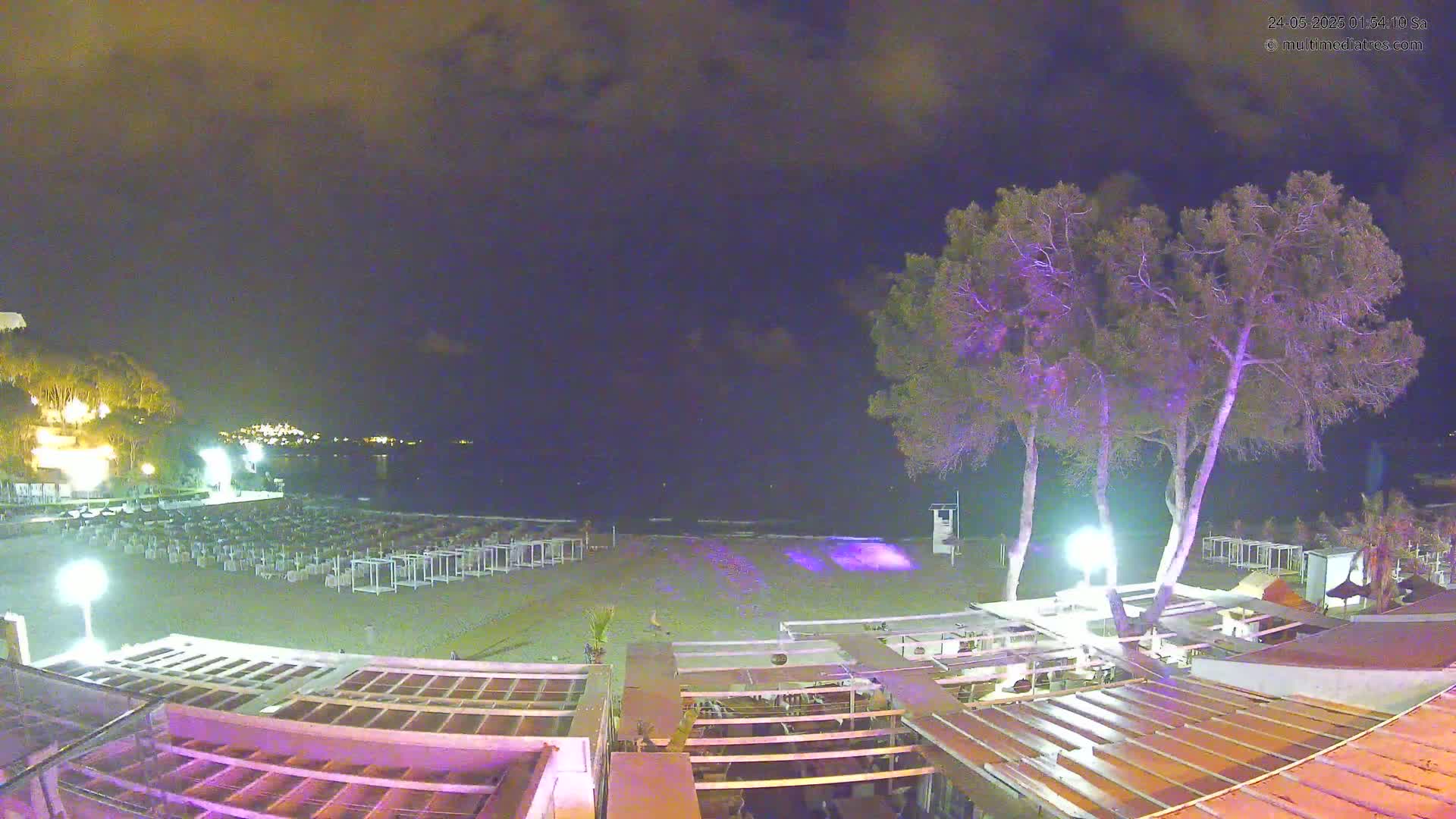 Mallorca, Peguera Beach by Mar y Mar Restaurant Live Cam - Balearic Islands, Spain