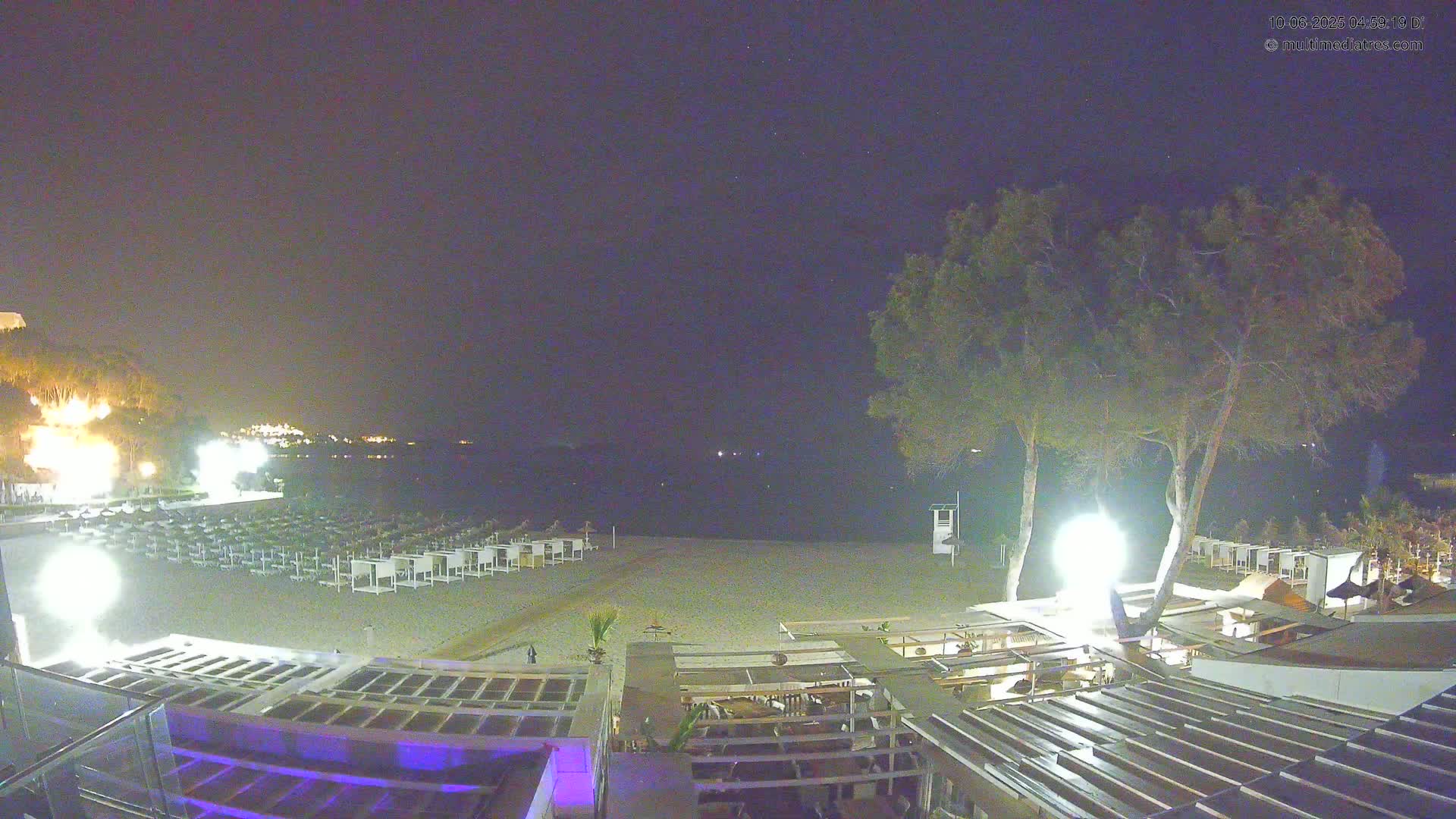 Mallorca, Peguera Beach by Mar y Mar Restaurant Live Cam - Balearic Islands, Spain