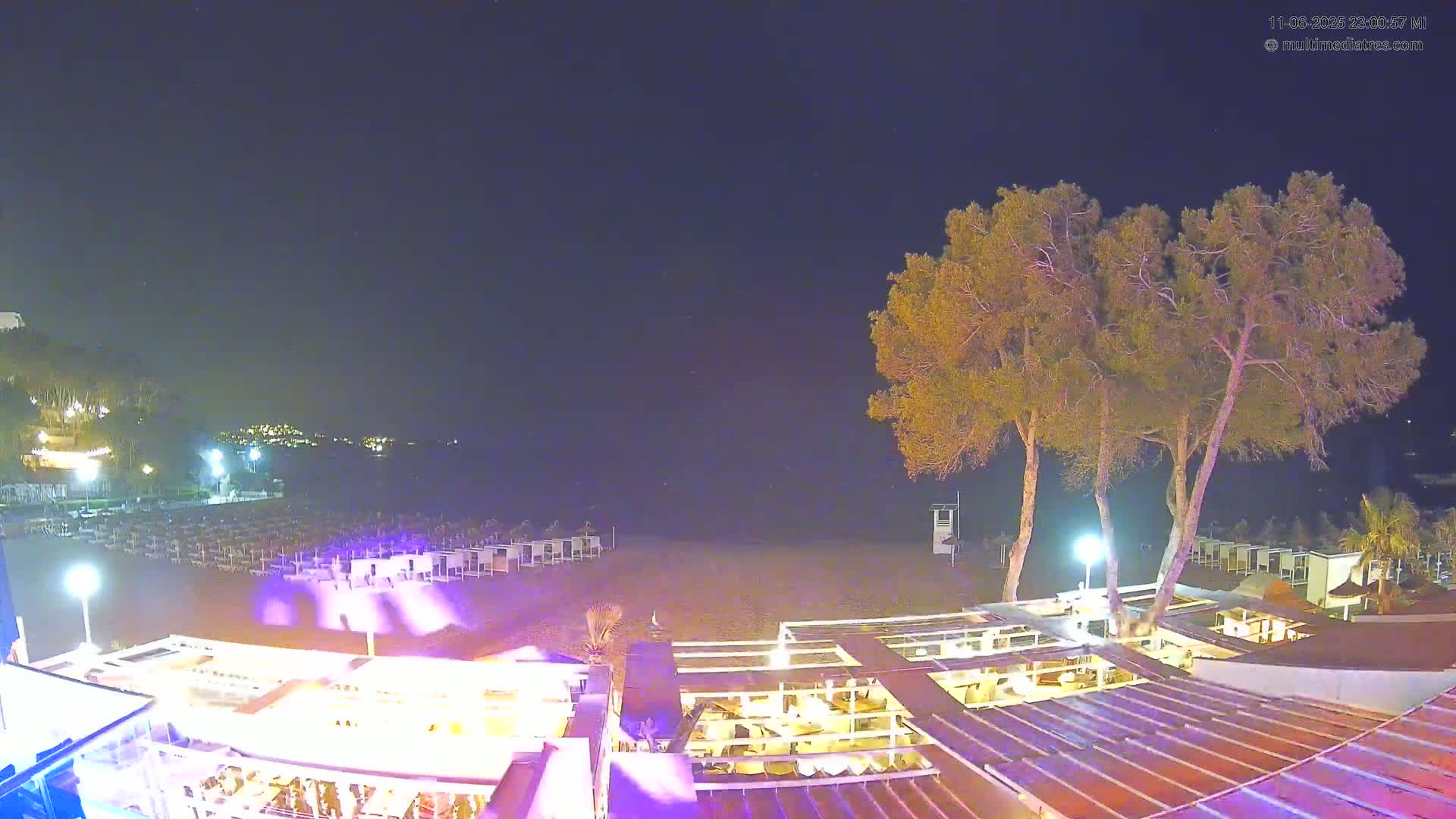 Mallorca, Peguera Beach by Mar y Mar Restaurant Live Cam - Balearic Islands, Spain