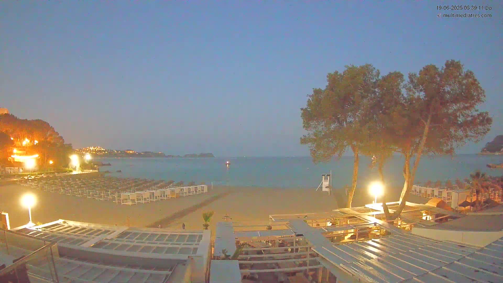 Paguera, Playa Tora Beach from Mar y Mar Restaurant Live Cam - Mallorca, Balearic Islands, Spain