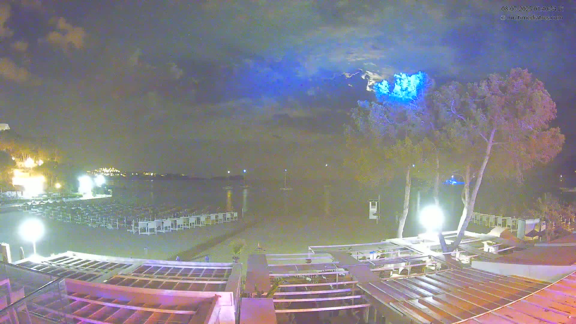 Paguera, Playa Tora Beach from Mar y Mar Restaurant Live Cam - Mallorca, Balearic Islands, Spain