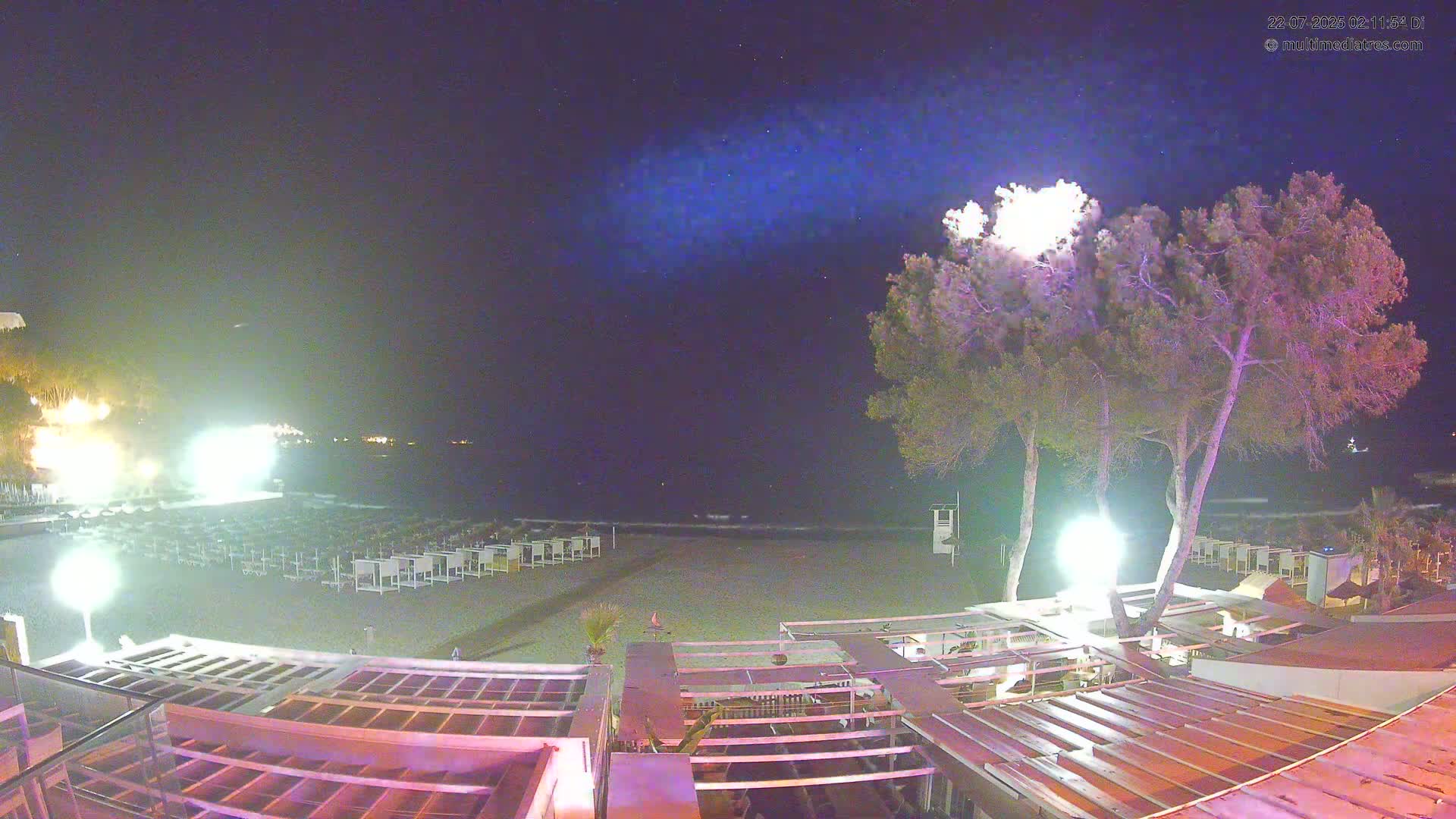 Paguera, Playa Tora Beach from Mar y Mar Restaurant Live Cam - Mallorca, Balearic Islands, Spain