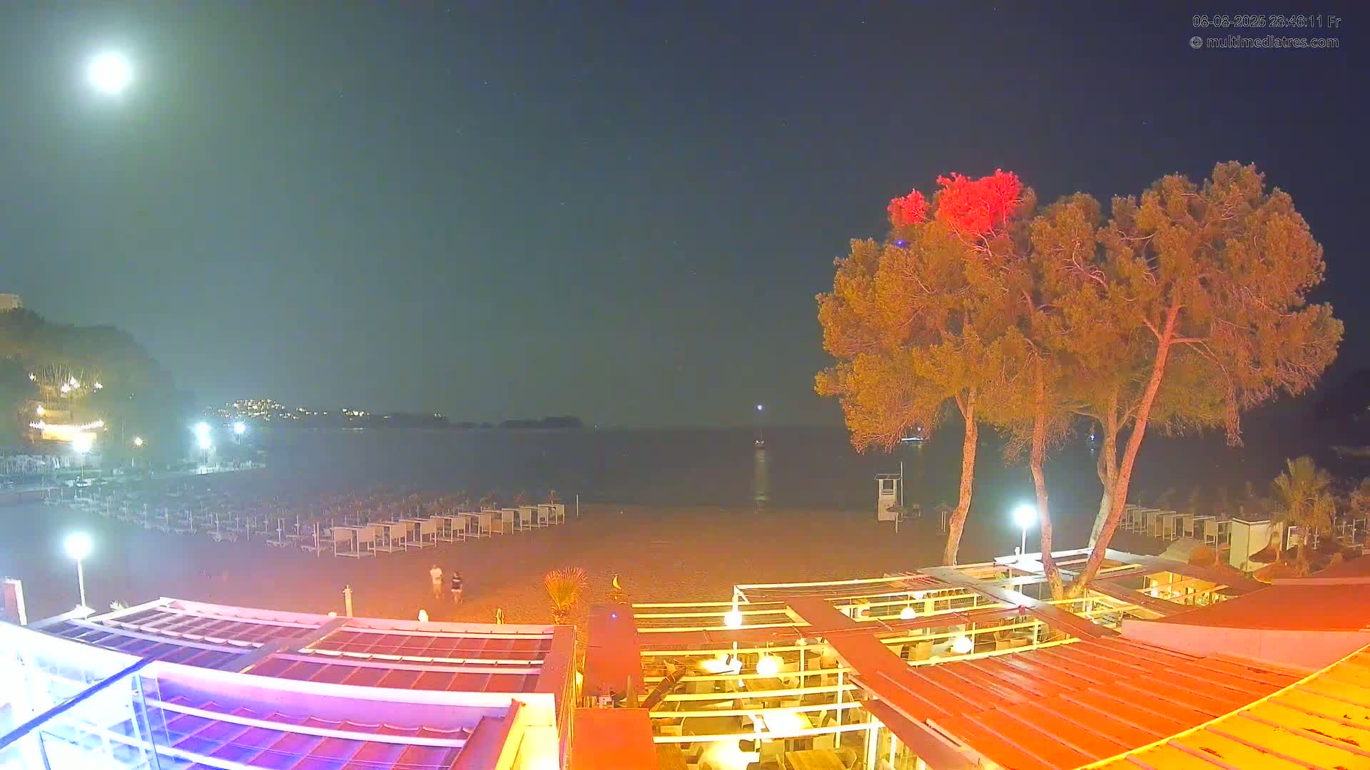 Paguera, Playa Tora Beach from Mar y Mar Restaurant Live Cam - Mallorca, Balearic Islands, Spain