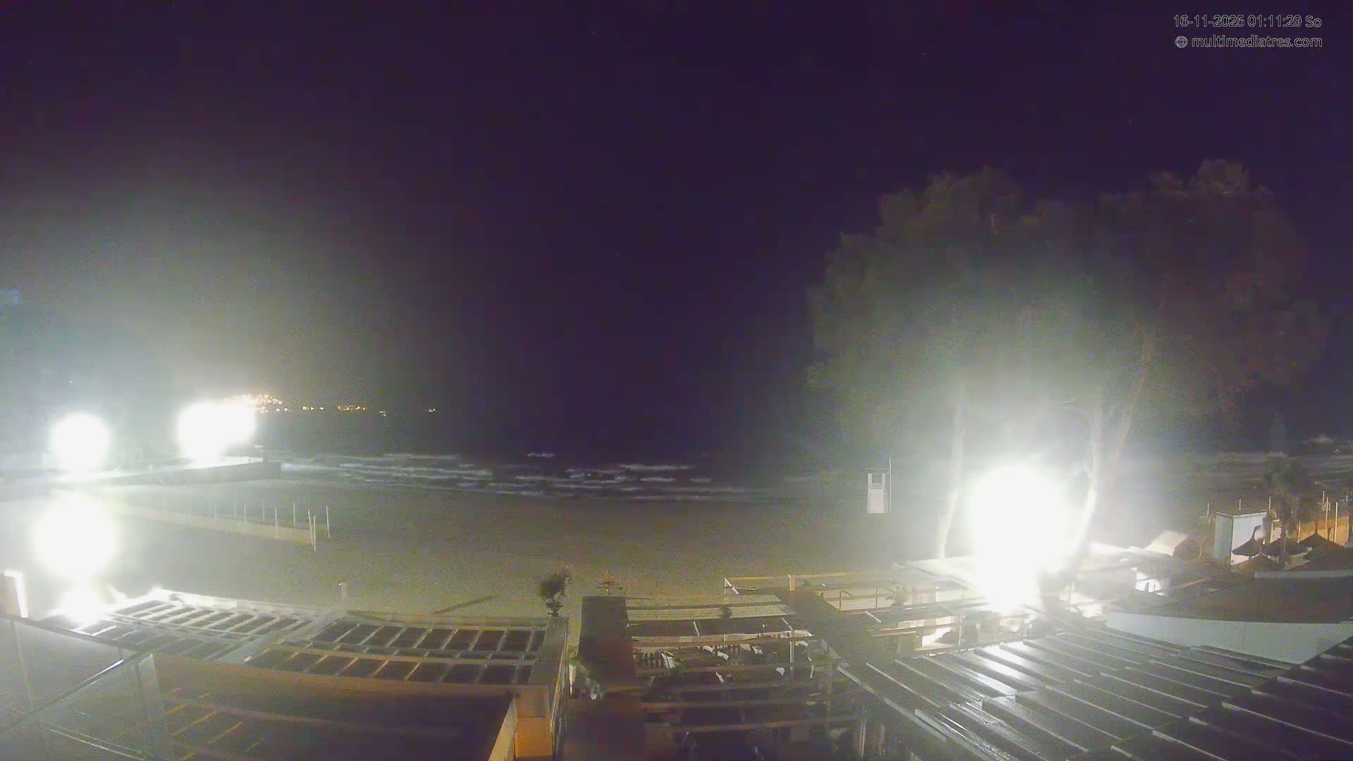 Paguera, Playa Tora Beach from Mar y Mar Restaurant Live Cam - Mallorca, Balearic Islands, Spain