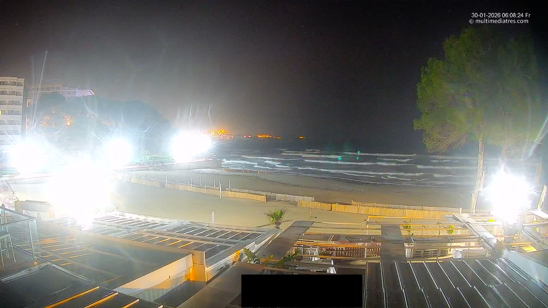 Paguera, Playa Tora Beach from Mar y Mar Restaurant Live Cam - Mallorca, Balearic Islands, Spain