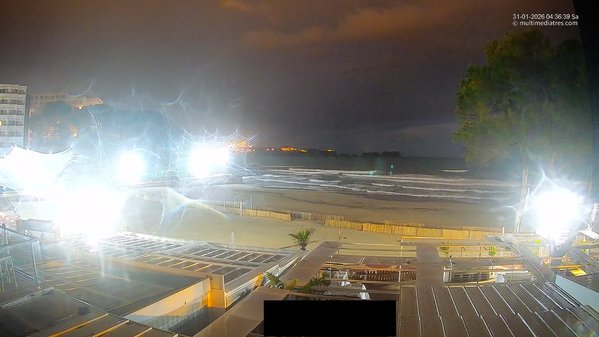 Paguera, Playa Tora Beach from Mar y Mar Restaurant Live Cam - Mallorca, Balearic Islands, Spain