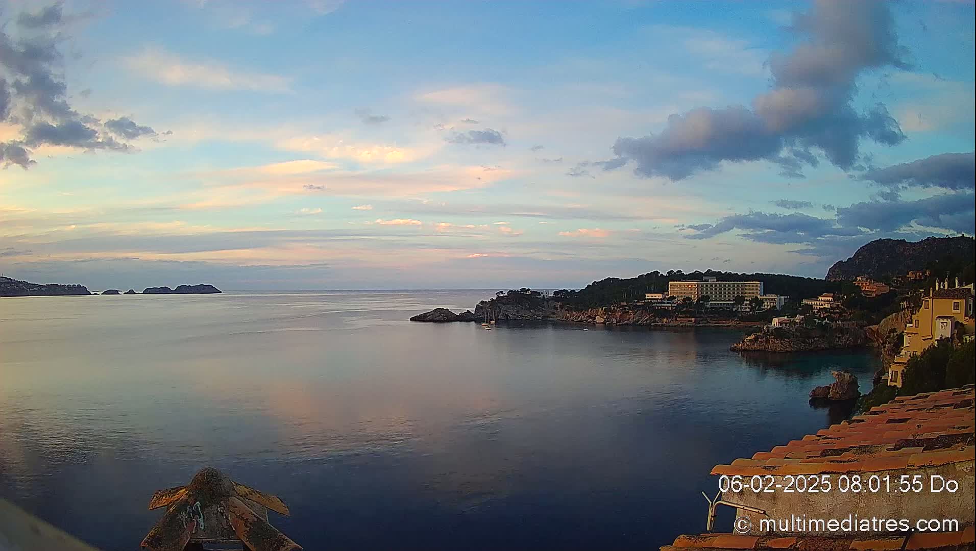 Mallorca, Peguera Cala Fornells Bay Balearic Sea Live Cam, Balearic Islands, Spain