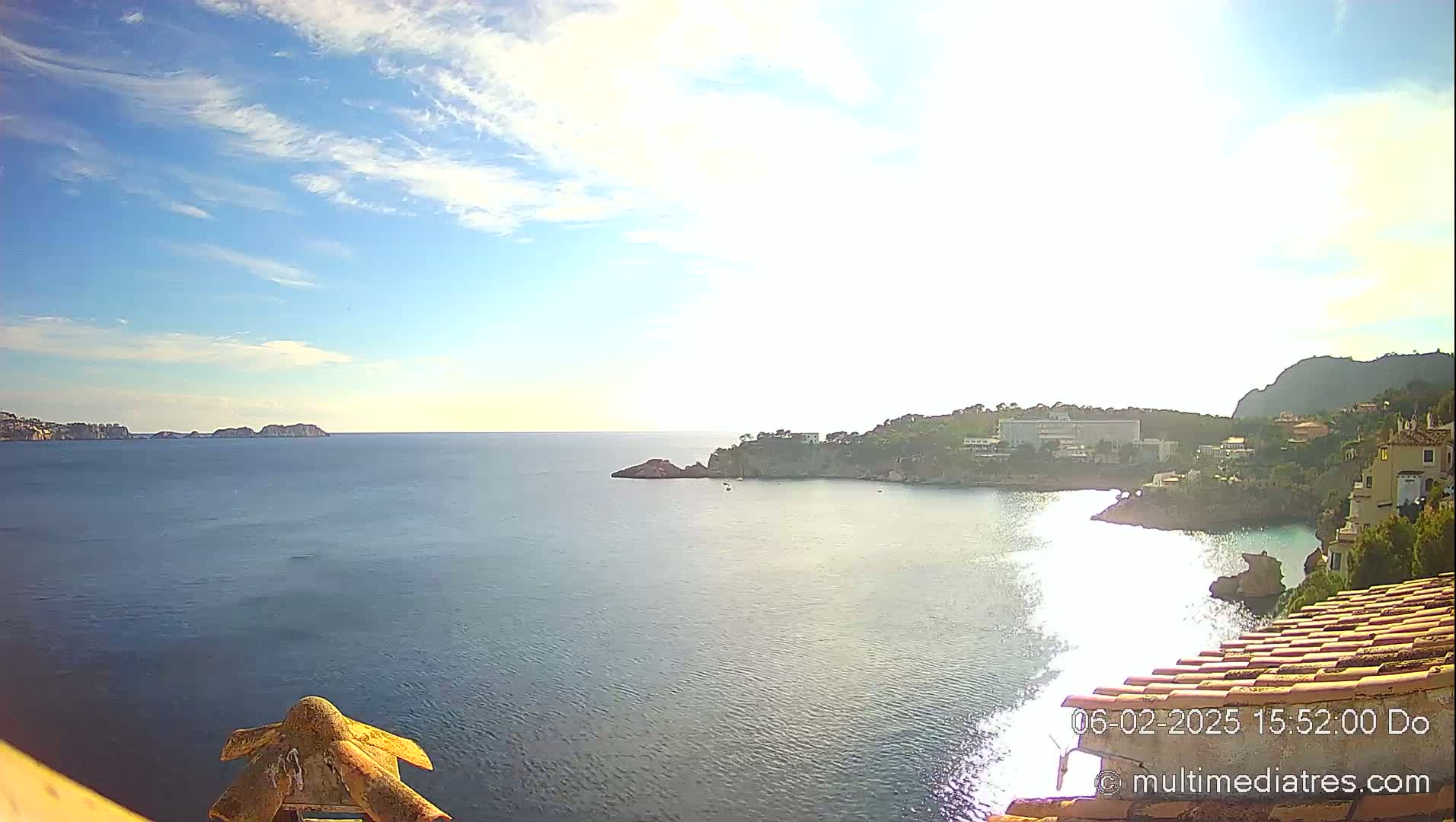 Mallorca, Peguera Cala Fornells Bay Balearic Sea Live Cam, Balearic Islands, Spain