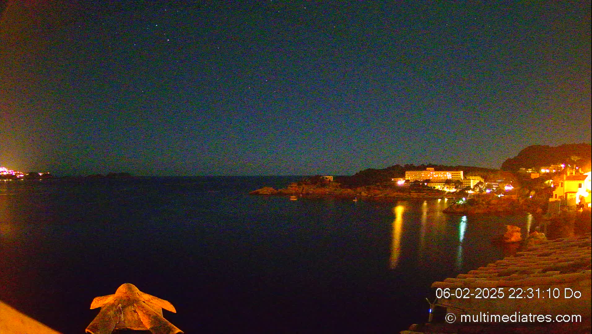 Mallorca, Peguera Cala Fornells Bay Balearic Sea Live Cam, Balearic Islands, Spain