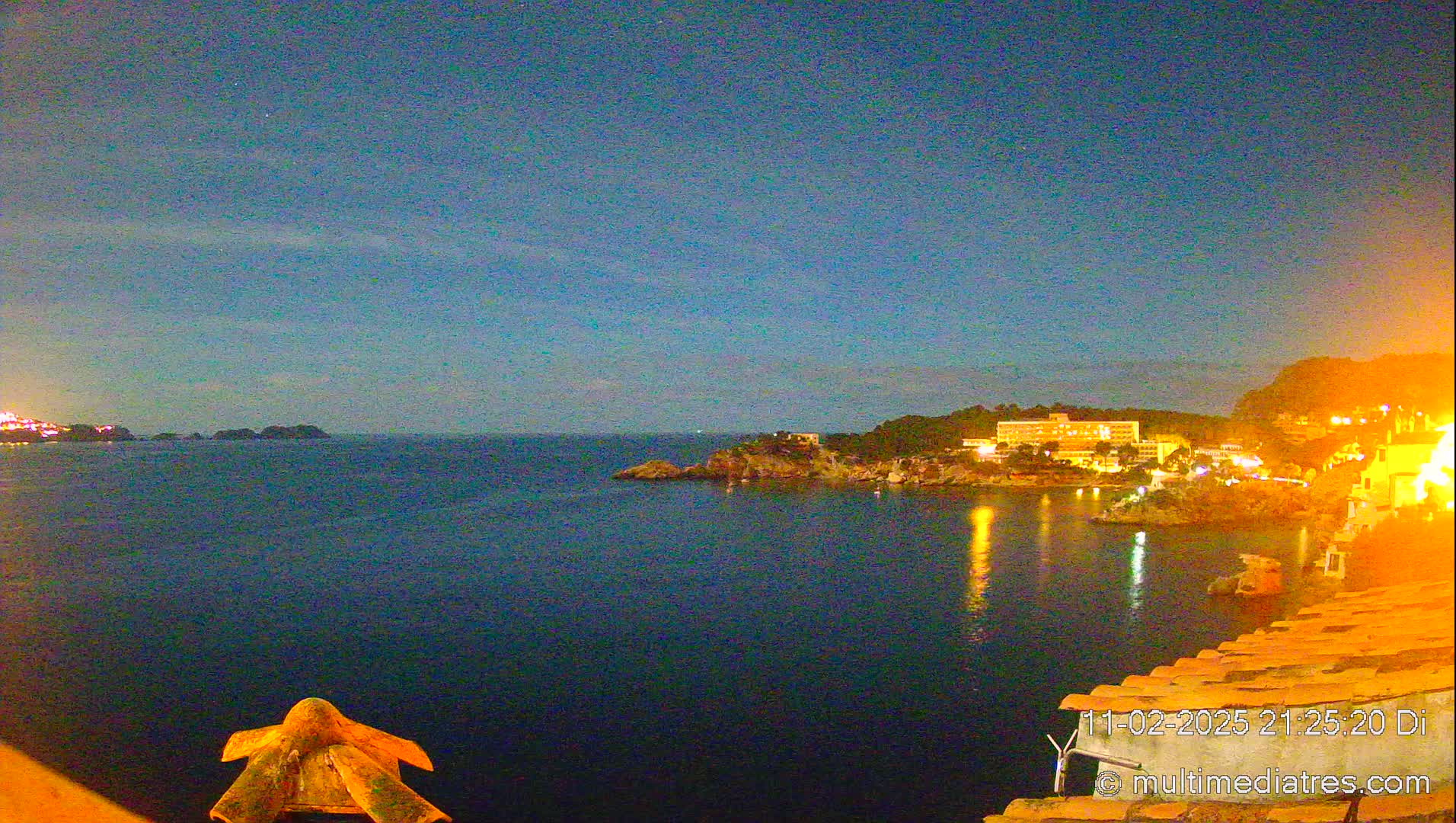 Mallorca, Peguera Cala Fornells Bay Balearic Sea Live Cam, Balearic Islands, Spain