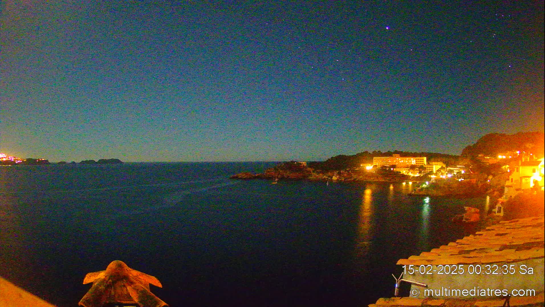 Mallorca, Peguera Cala Fornells Bay Balearic Sea Live Cam, Balearic Islands, Spain