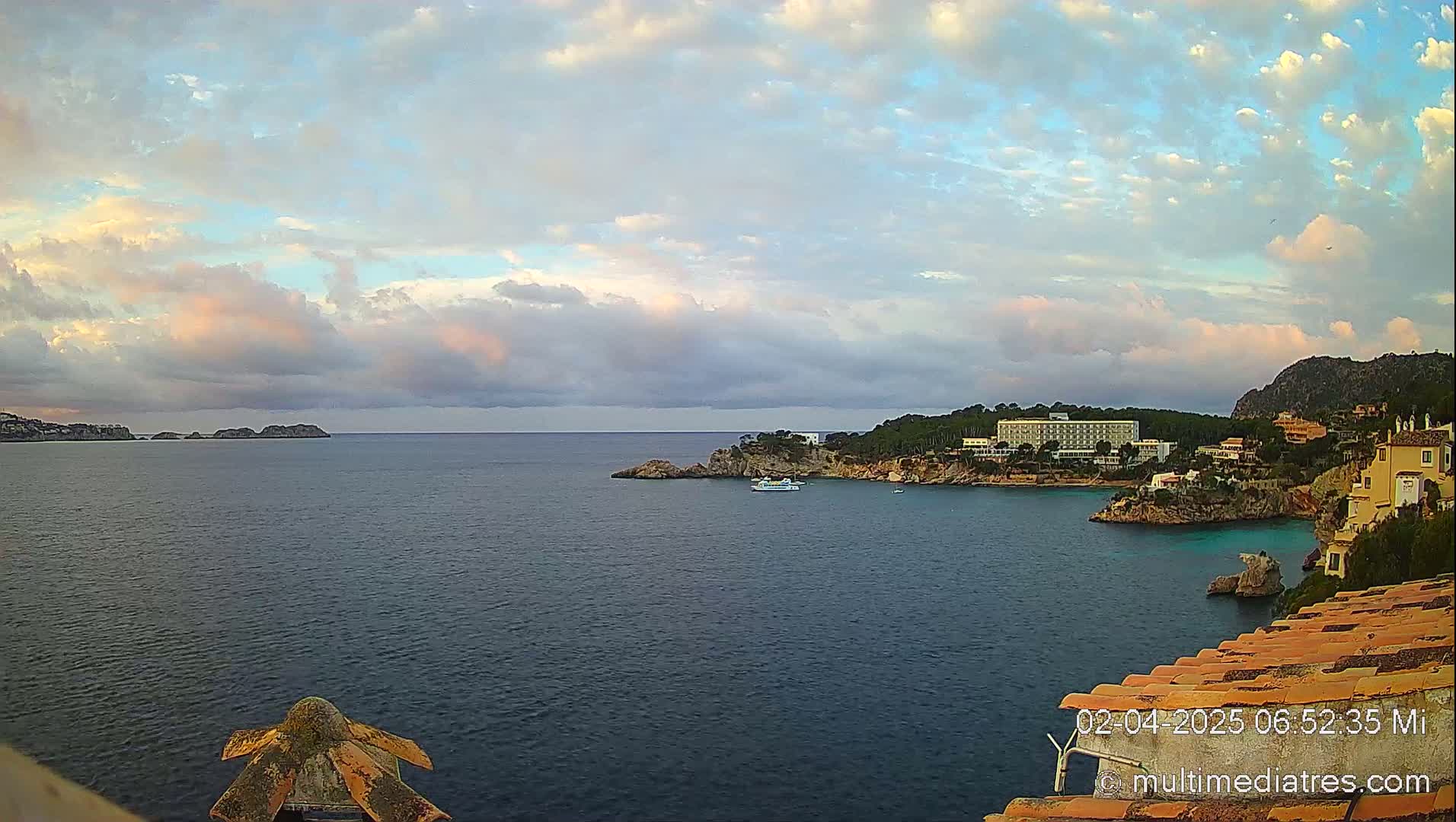 Mallorca, Peguera Cala Fornells Bay Balearic Sea Live Cam, Balearic Islands, Spain