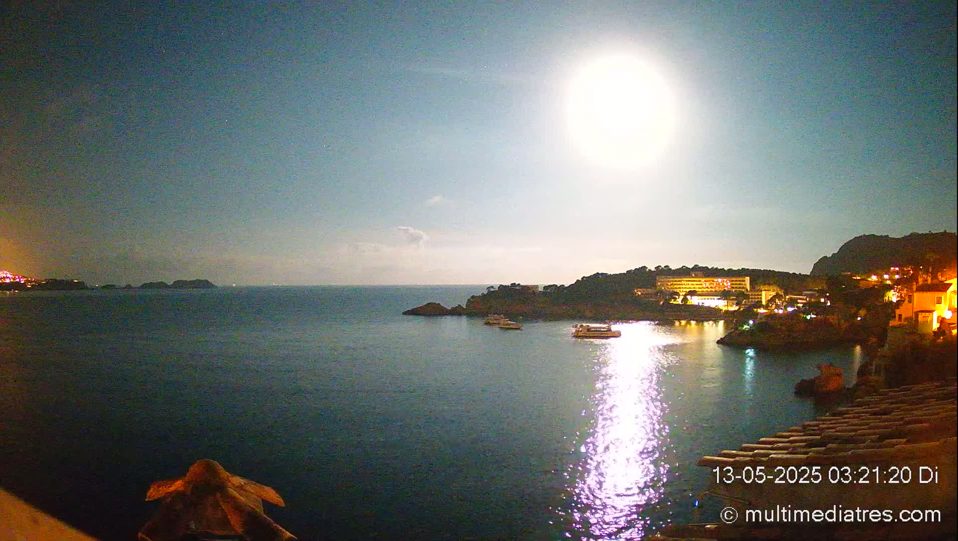 Mallorca, Peguera Cala Fornells Bay Balearic Sea Live Cam, Balearic Islands, Spain