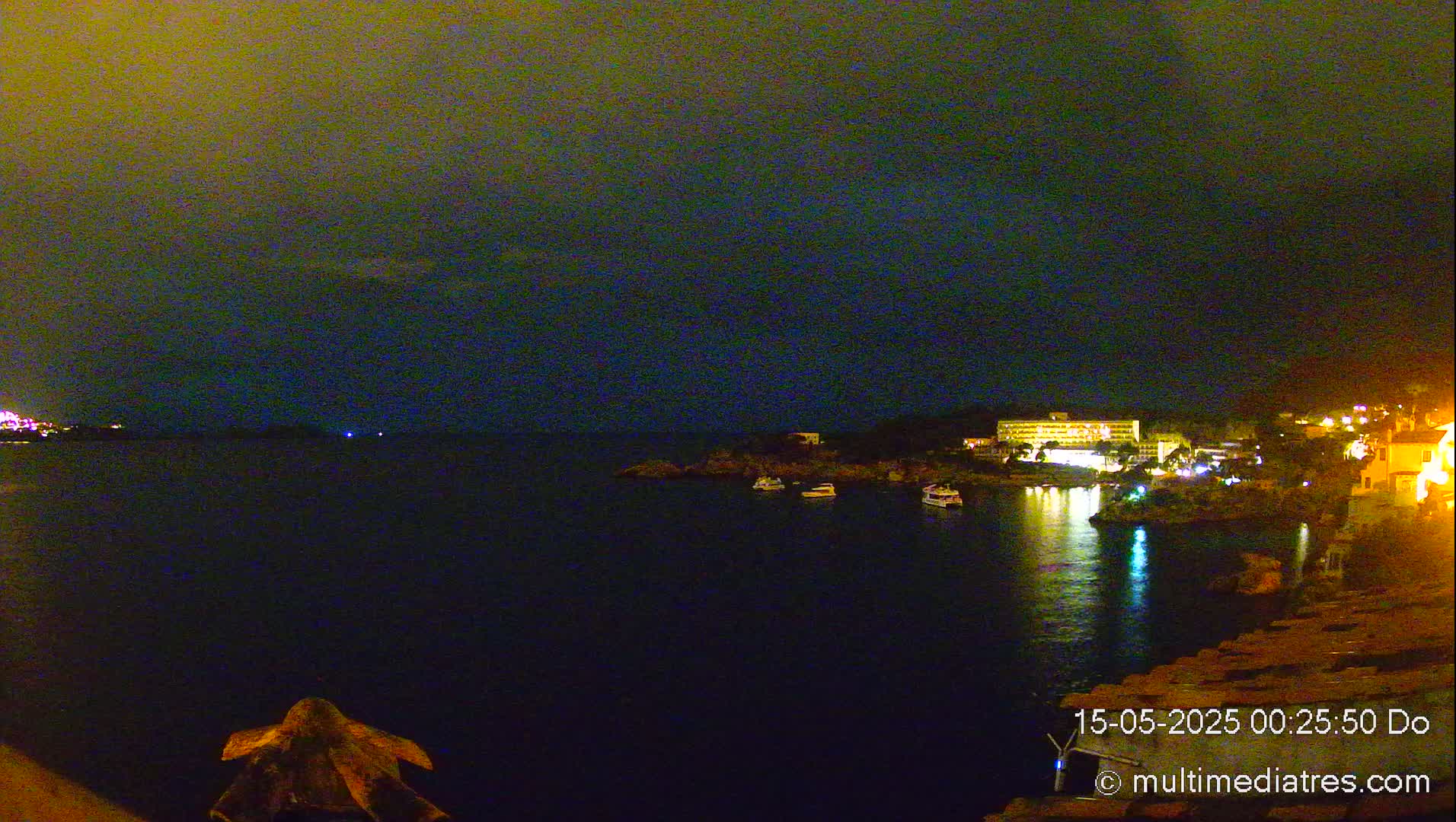 Mallorca, Peguera Cala Fornells Bay Balearic Sea Live Cam, Balearic Islands, Spain
