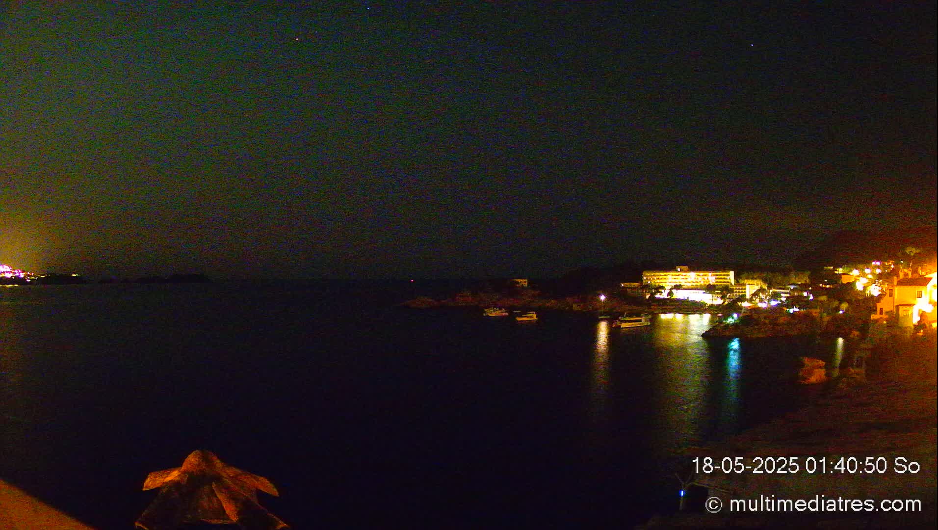 Mallorca, Peguera Cala Fornells Bay Balearic Sea Live Cam, Balearic Islands, Spain