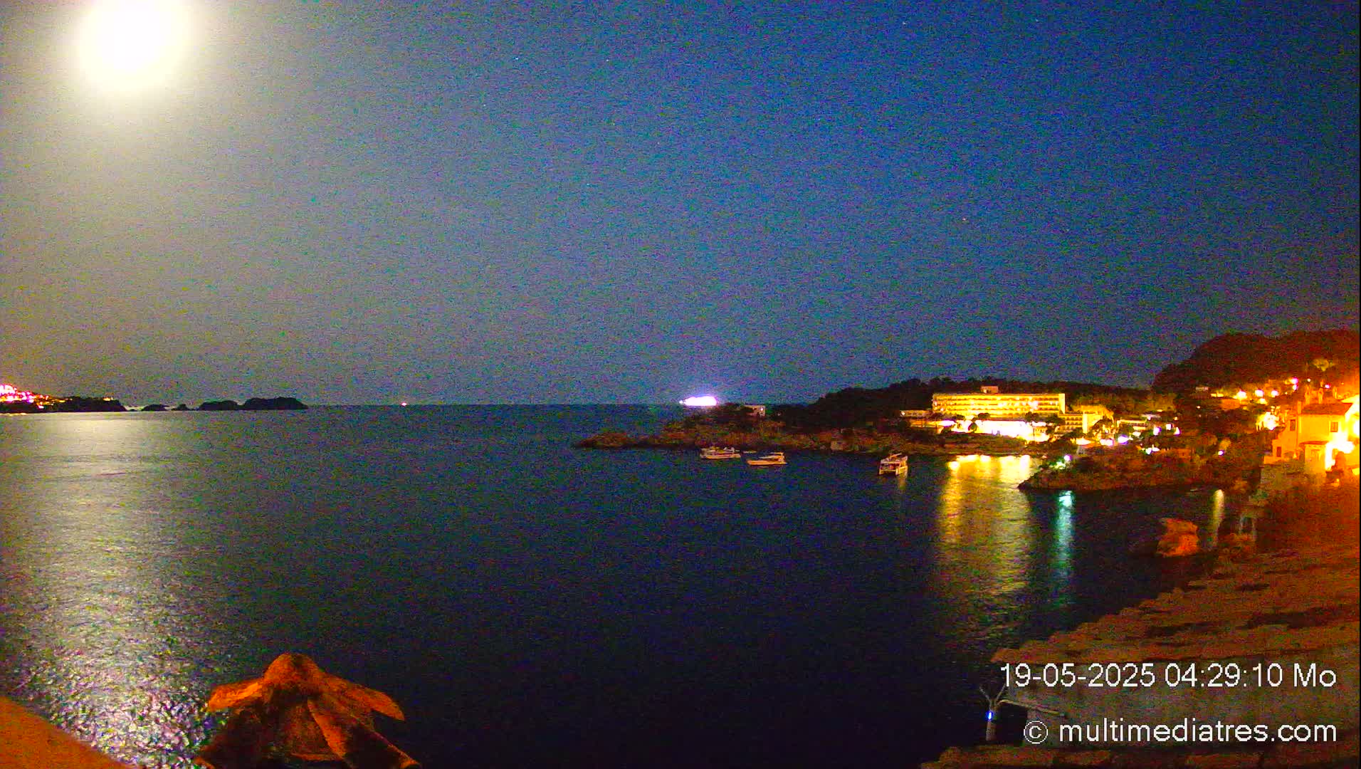 Mallorca, Peguera Cala Fornells Bay Balearic Sea Live Cam, Balearic Islands, Spain