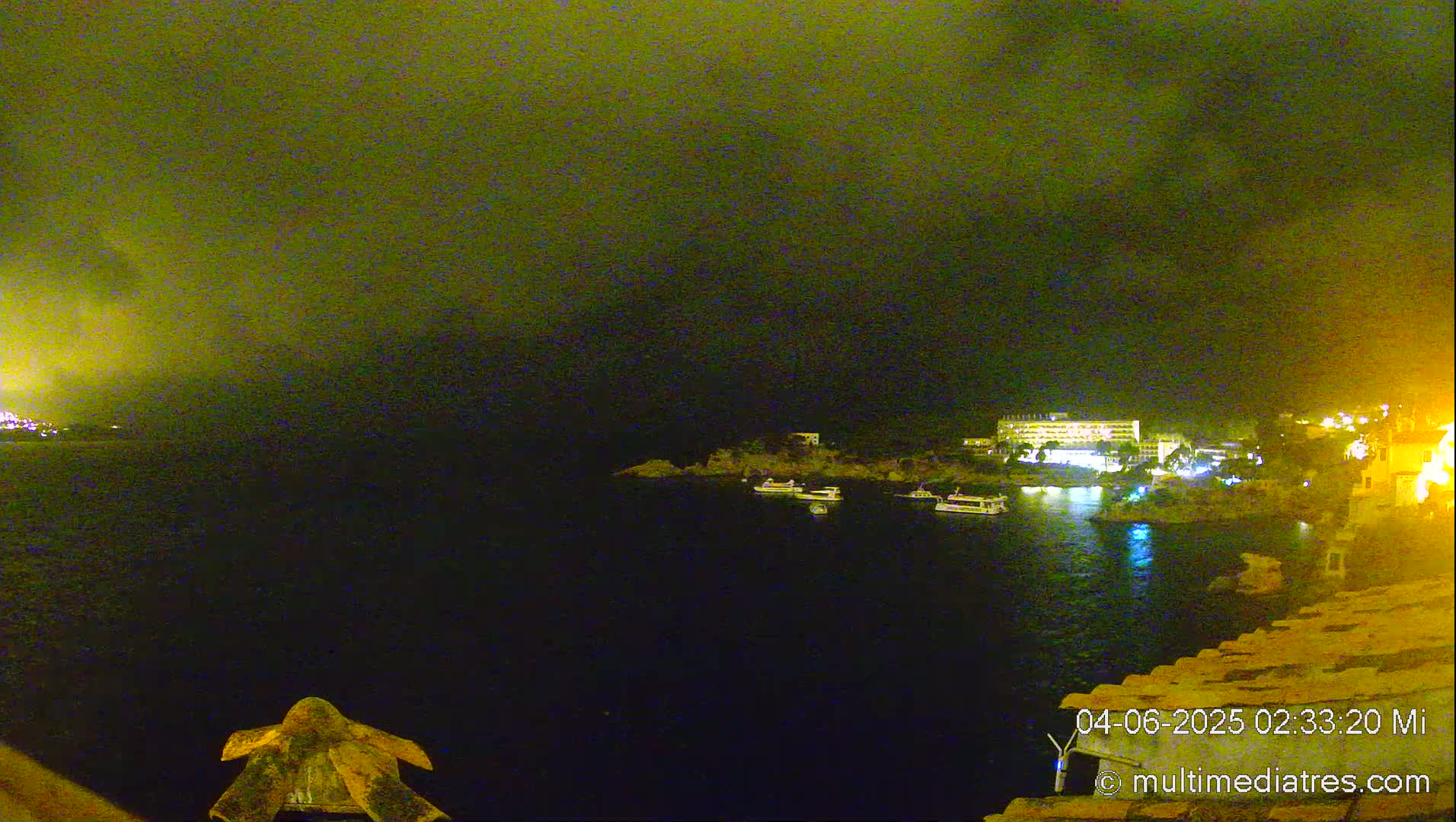 Mallorca, Peguera Cala Fornells Bay Balearic Sea Live Cam, Balearic Islands, Spain