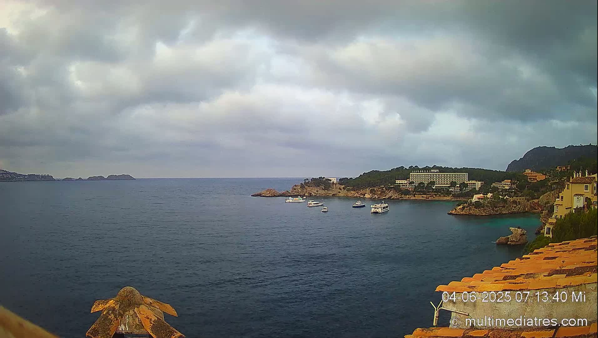 Mallorca, Peguera Cala Fornells Bay Balearic Sea Live Cam, Balearic Islands, Spain