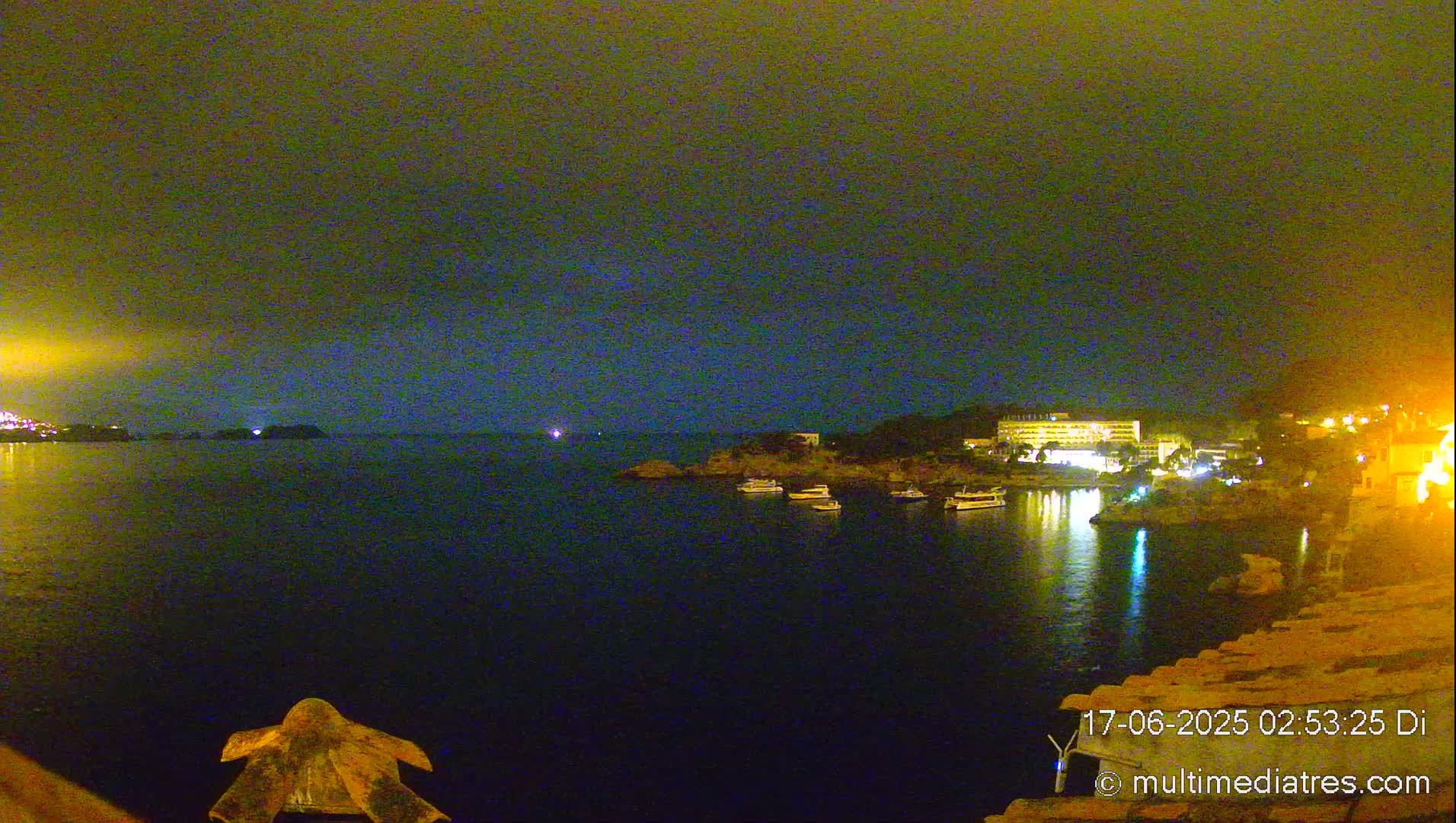 Mallorca, Peguera Cala Fornells Bay Balearic Sea Live Cam, Balearic Islands, Spain