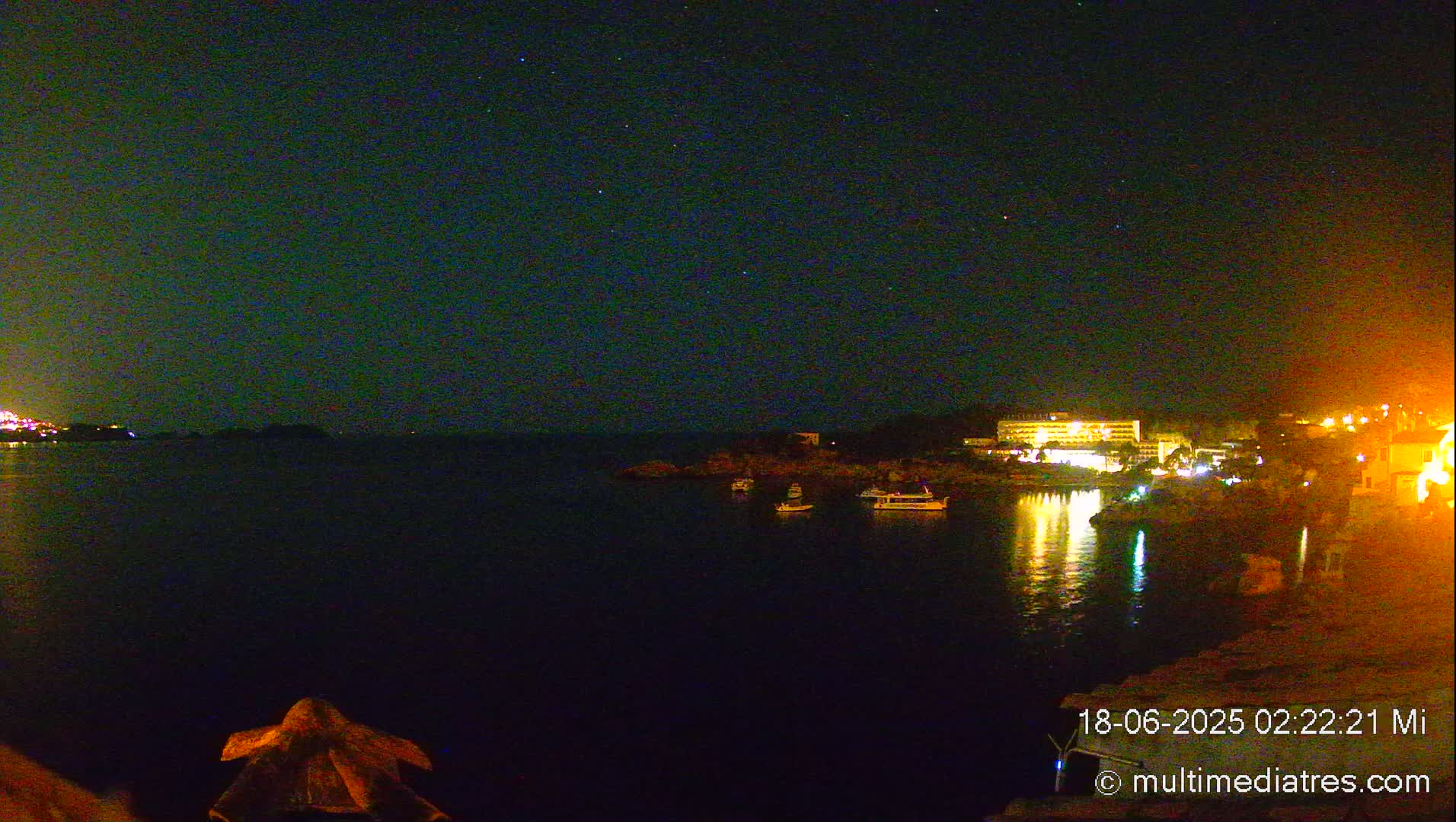 Mallorca, Peguera Cala Fornells Bay Balearic Sea Live Cam, Balearic Islands, Spain
