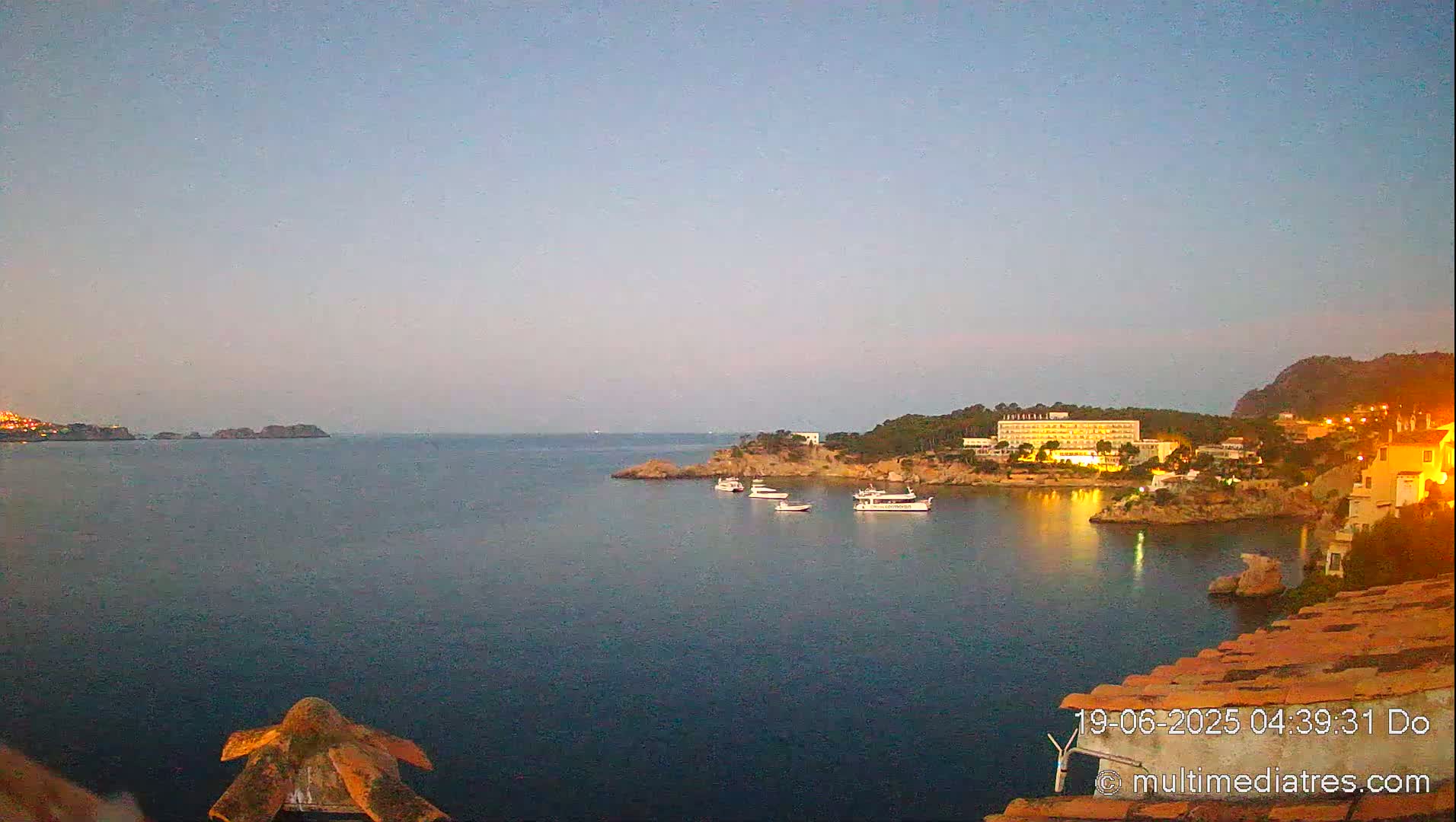 Mallorca, Peguera Cala Fornells Bay Balearic Sea Live Cam, Balearic Islands, Spain