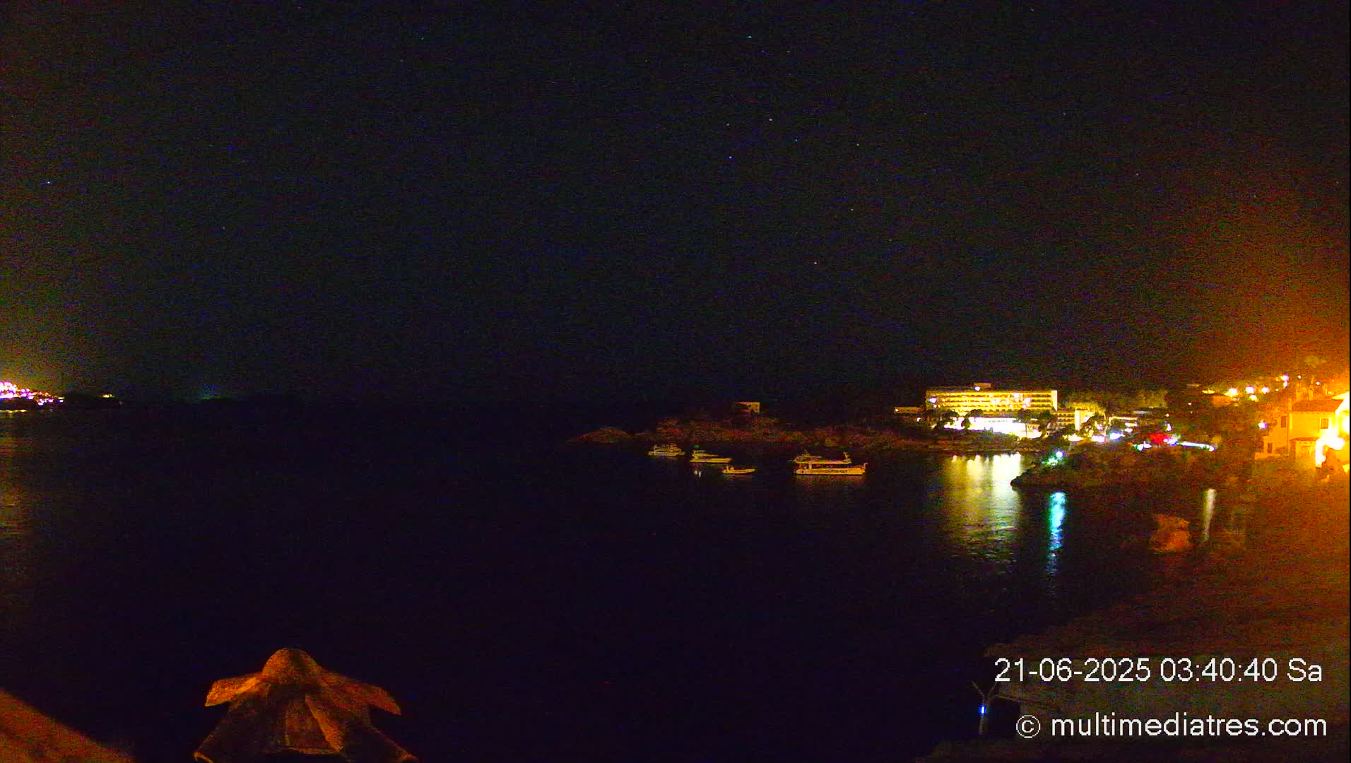 Mallorca, Peguera Cala Fornells Bay Balearic Sea Live Cam, Balearic Islands, Spain