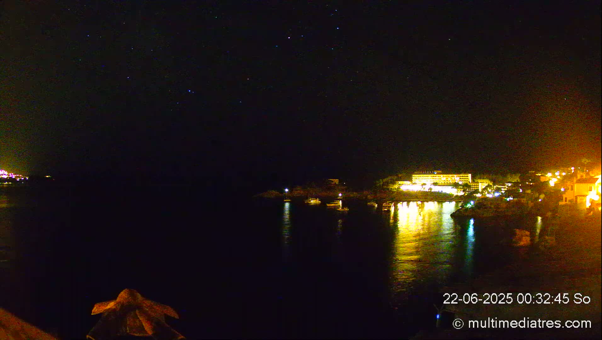 Mallorca, Peguera Cala Fornells Bay Balearic Sea Live Cam, Balearic Islands, Spain