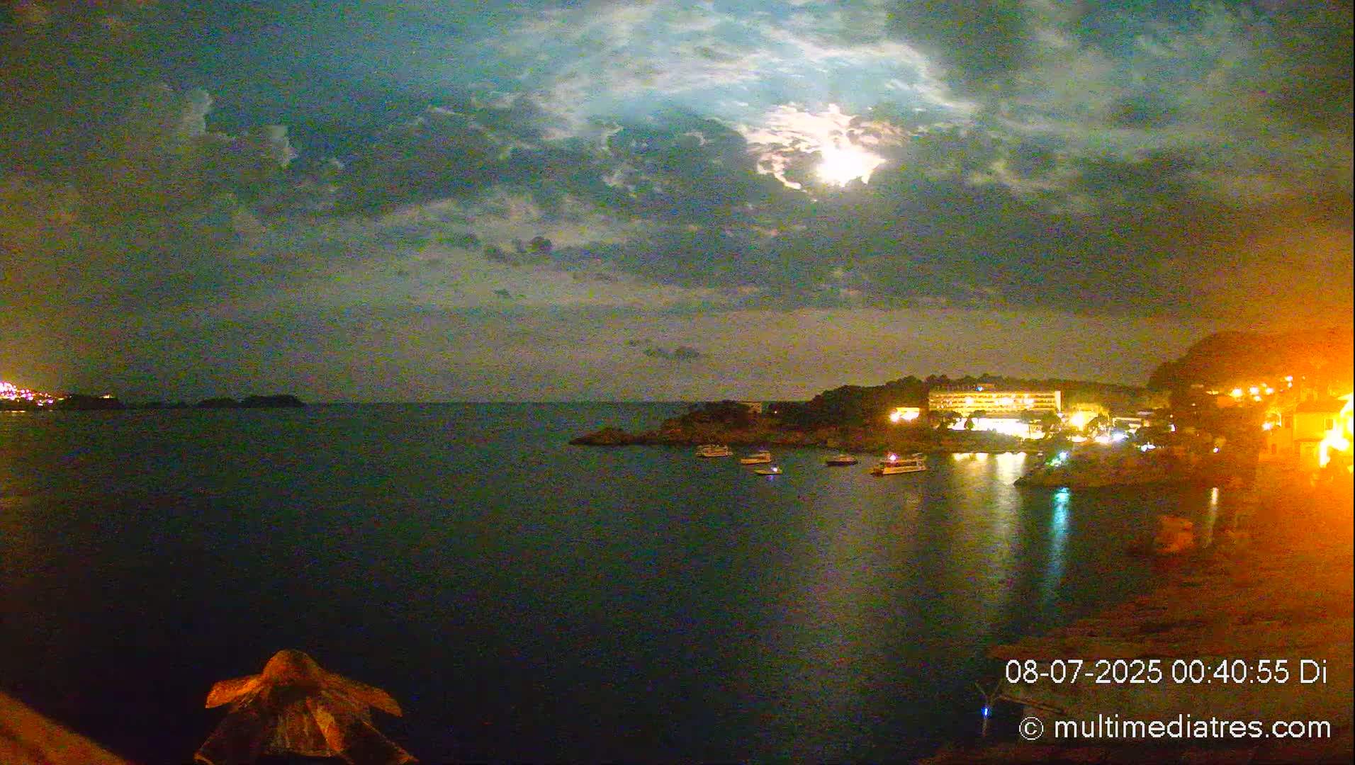 Mallorca, Peguera Cala Fornells Bay Balearic Sea Live Cam, Balearic Islands, Spain