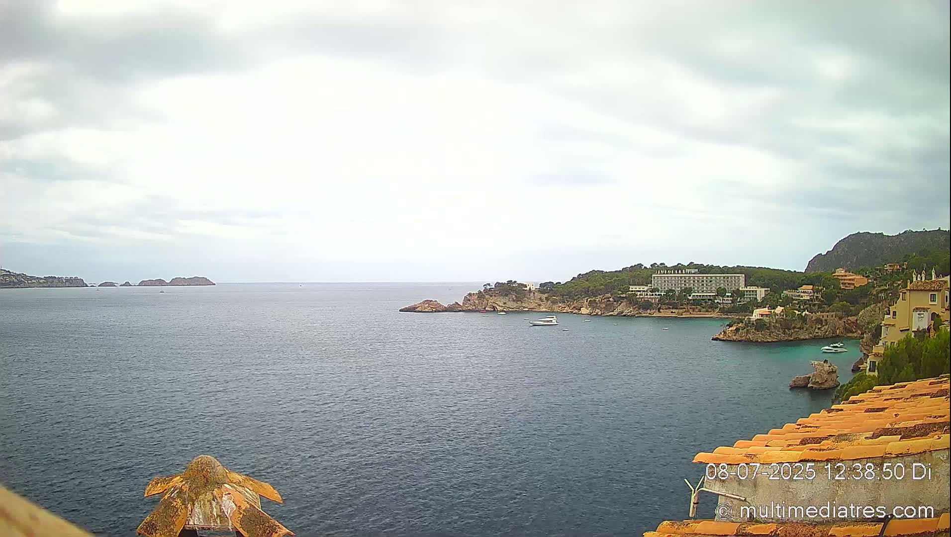 Mallorca, Peguera Cala Fornells Bay Balearic Sea Live Cam, Balearic Islands, Spain