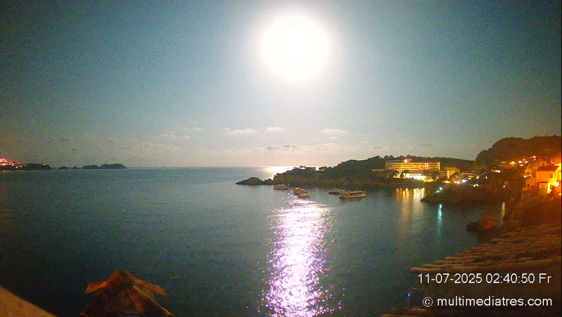 Mallorca, Peguera Cala Fornells Bay Balearic Sea Live Cam, Balearic Islands, Spain
