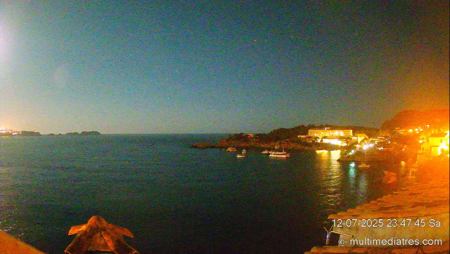 Mallorca, Peguera Cala Fornells Bay Balearic Sea Live Cam, Balearic Islands, Spain