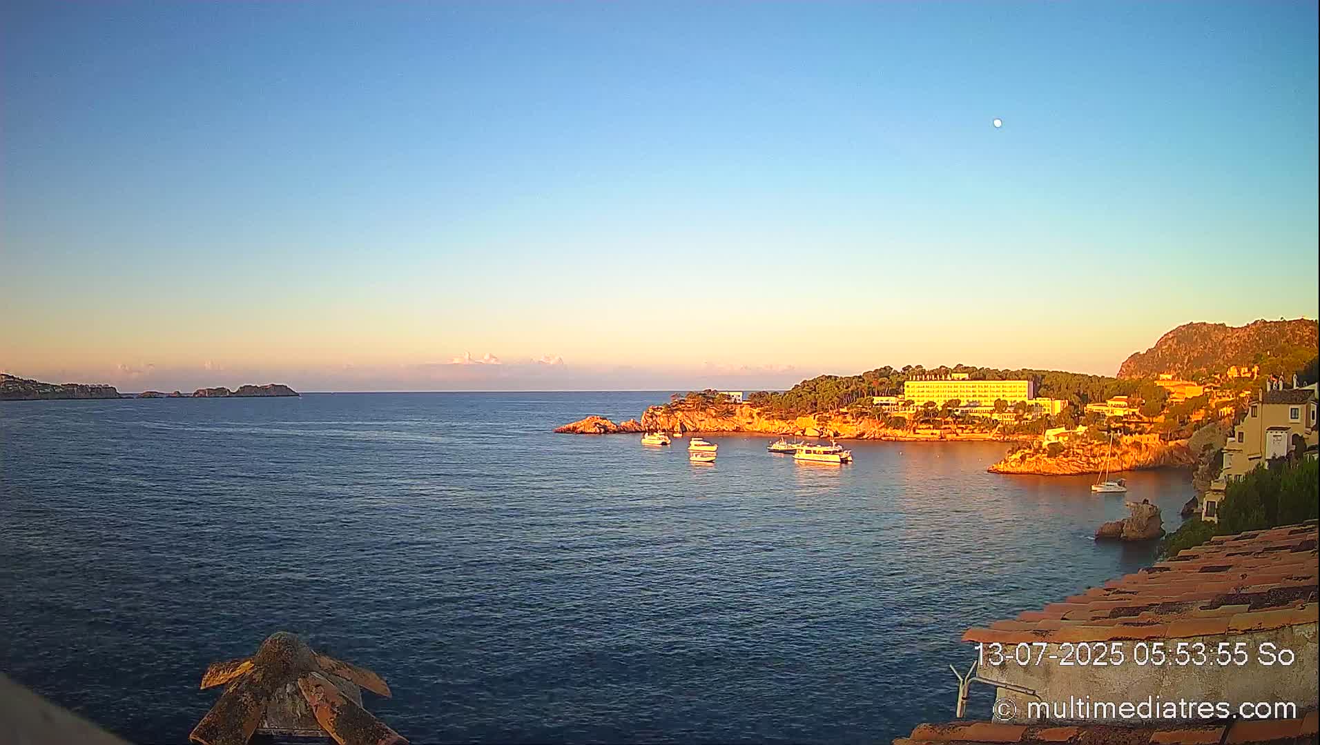 Mallorca, Peguera Cala Fornells Bay Balearic Sea Live Cam, Balearic Islands, Spain