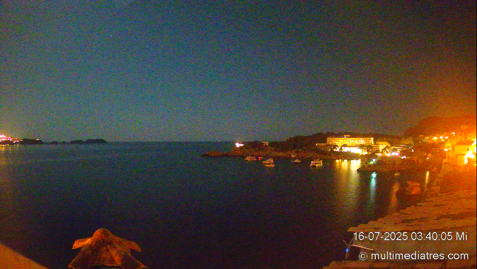 Mallorca, Peguera Cala Fornells Bay Balearic Sea Live Cam, Balearic Islands, Spain