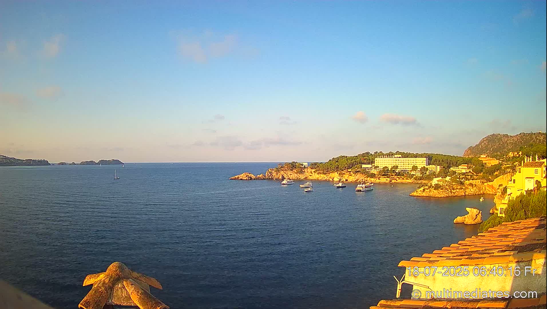 Mallorca, Peguera Cala Fornells Bay Balearic Sea Live Cam, Balearic Islands, Spain